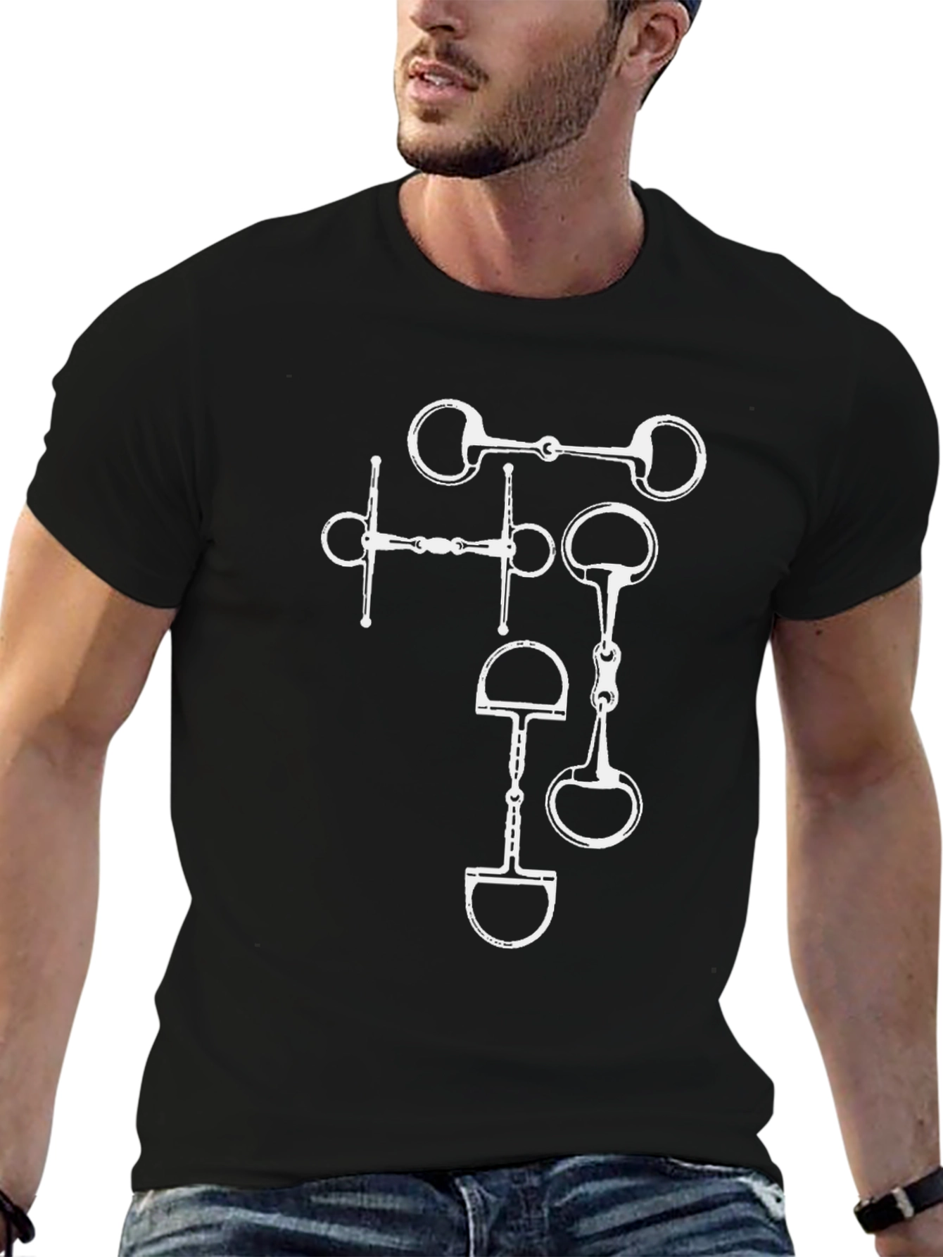 Equestrian Horse Bit Graphic Tee