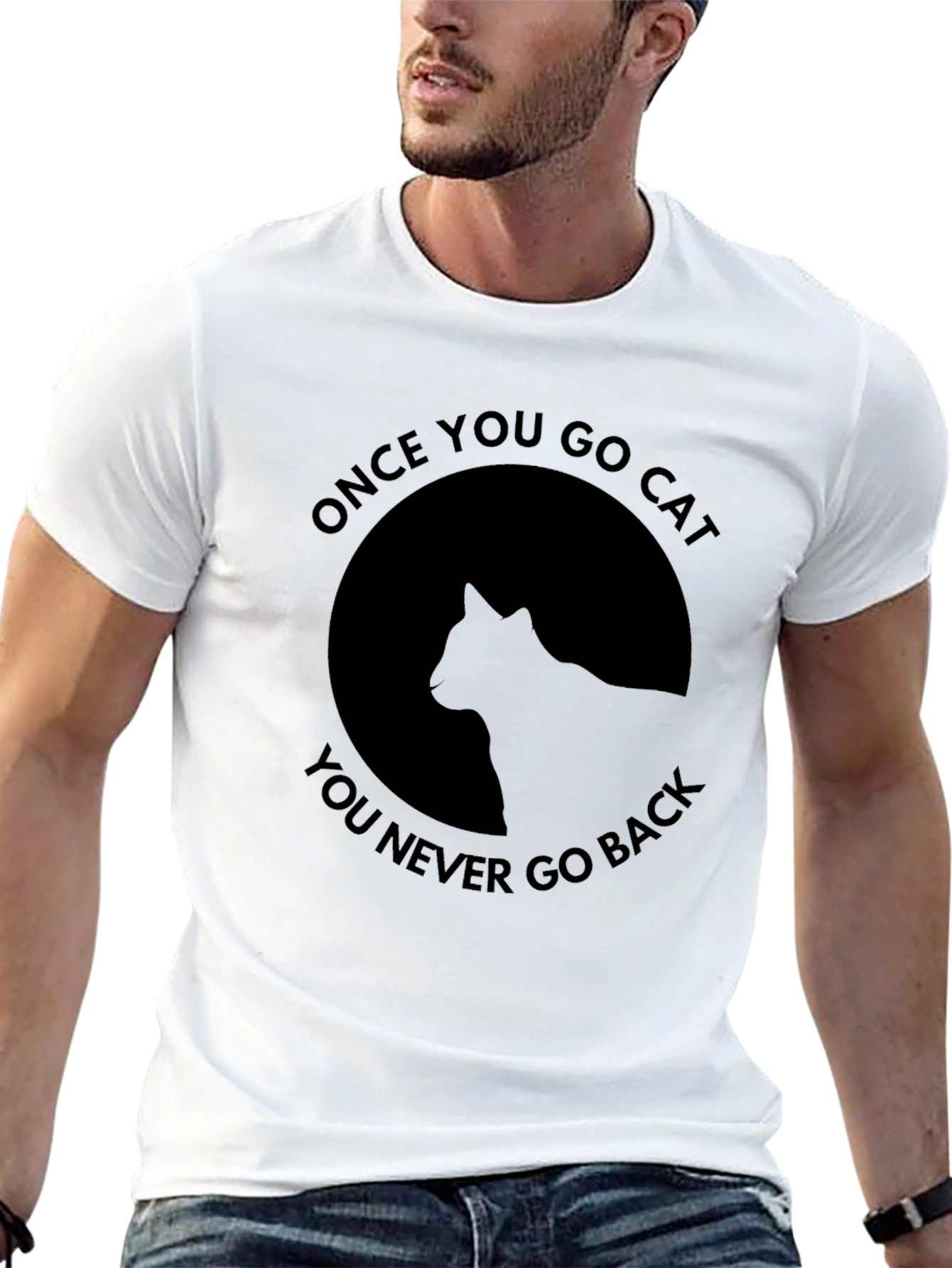 Once You Go Cat Black T-Shirt