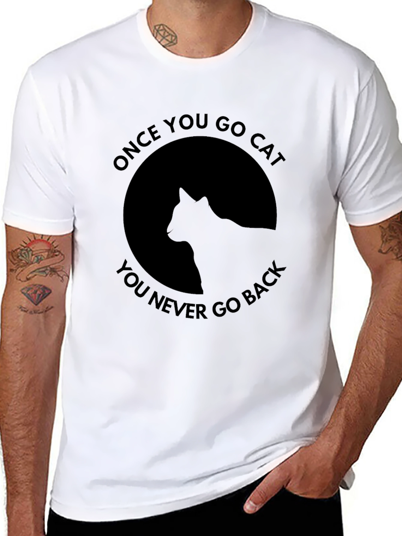 Once You Go Cat Black T-Shirt