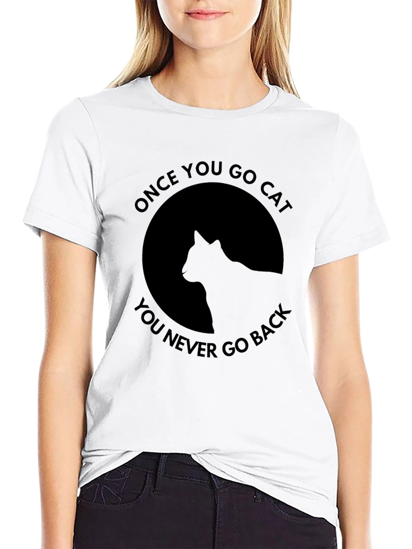 Once You Go Cat Black T-Shirt