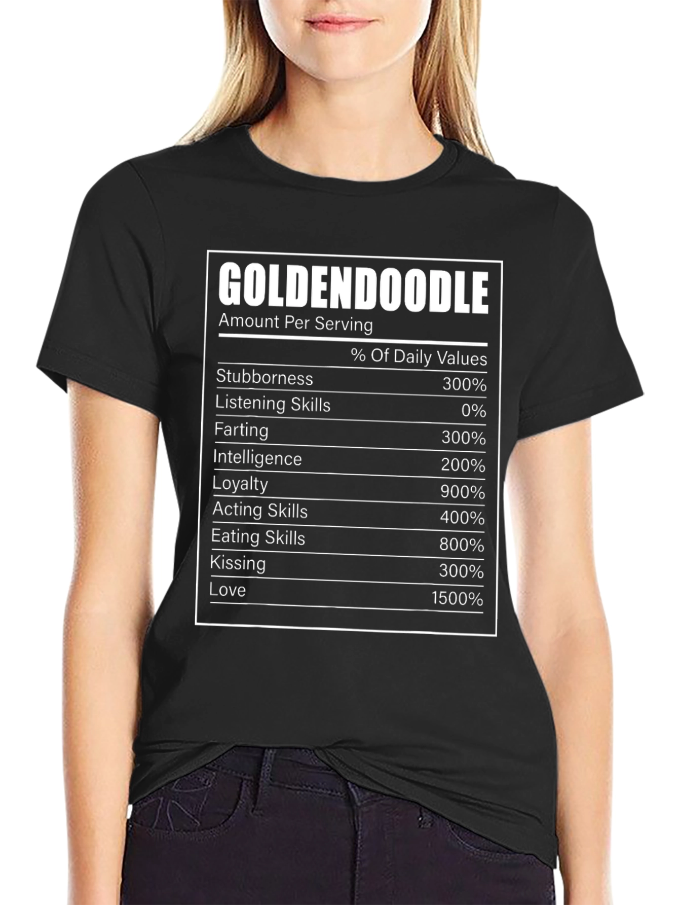 Goldendoodle Nutrition Facts T-Shirt