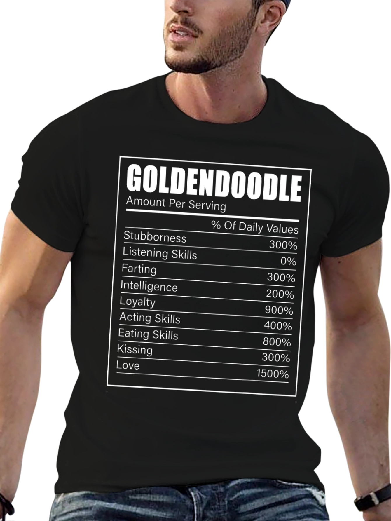 Goldendoodle Nutrition Facts T-Shirt
