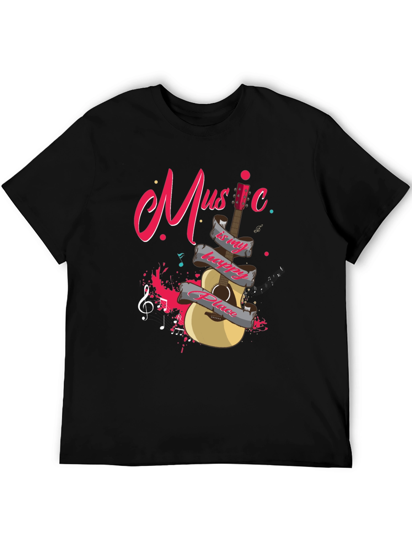 Music is My Happy Place Graphic Tee