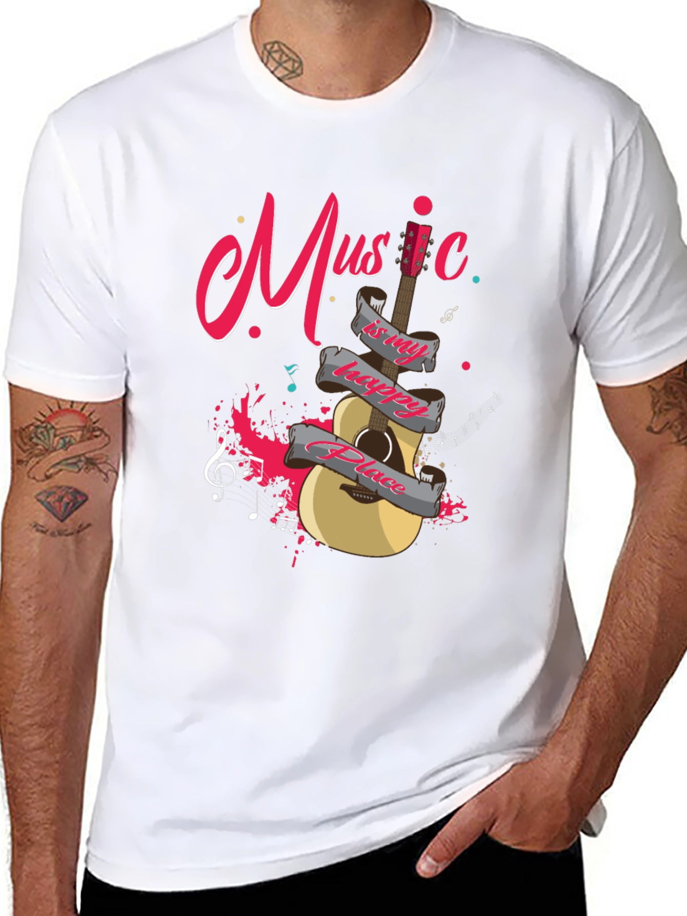 Music is My Happy Place Graphic Tee