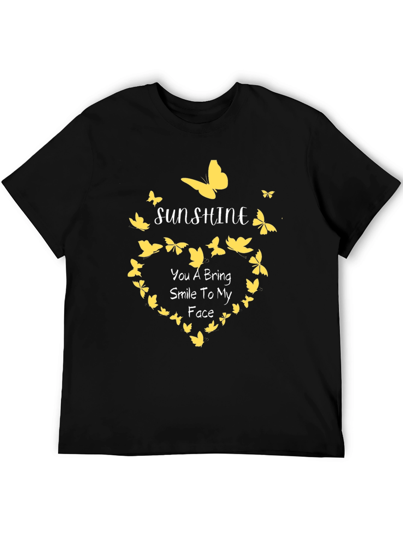 Sunshine Butterfly Graphic T-Shirt