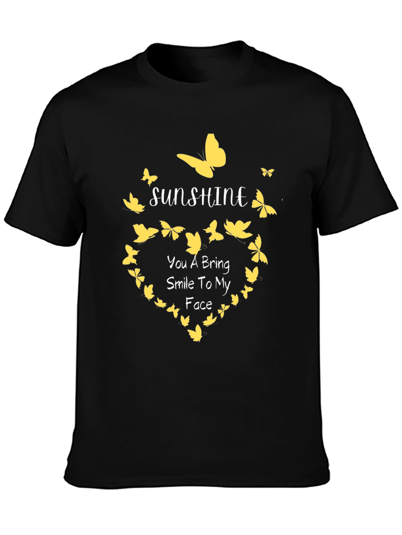 Sunshine Butterfly Graphic T-Shirt