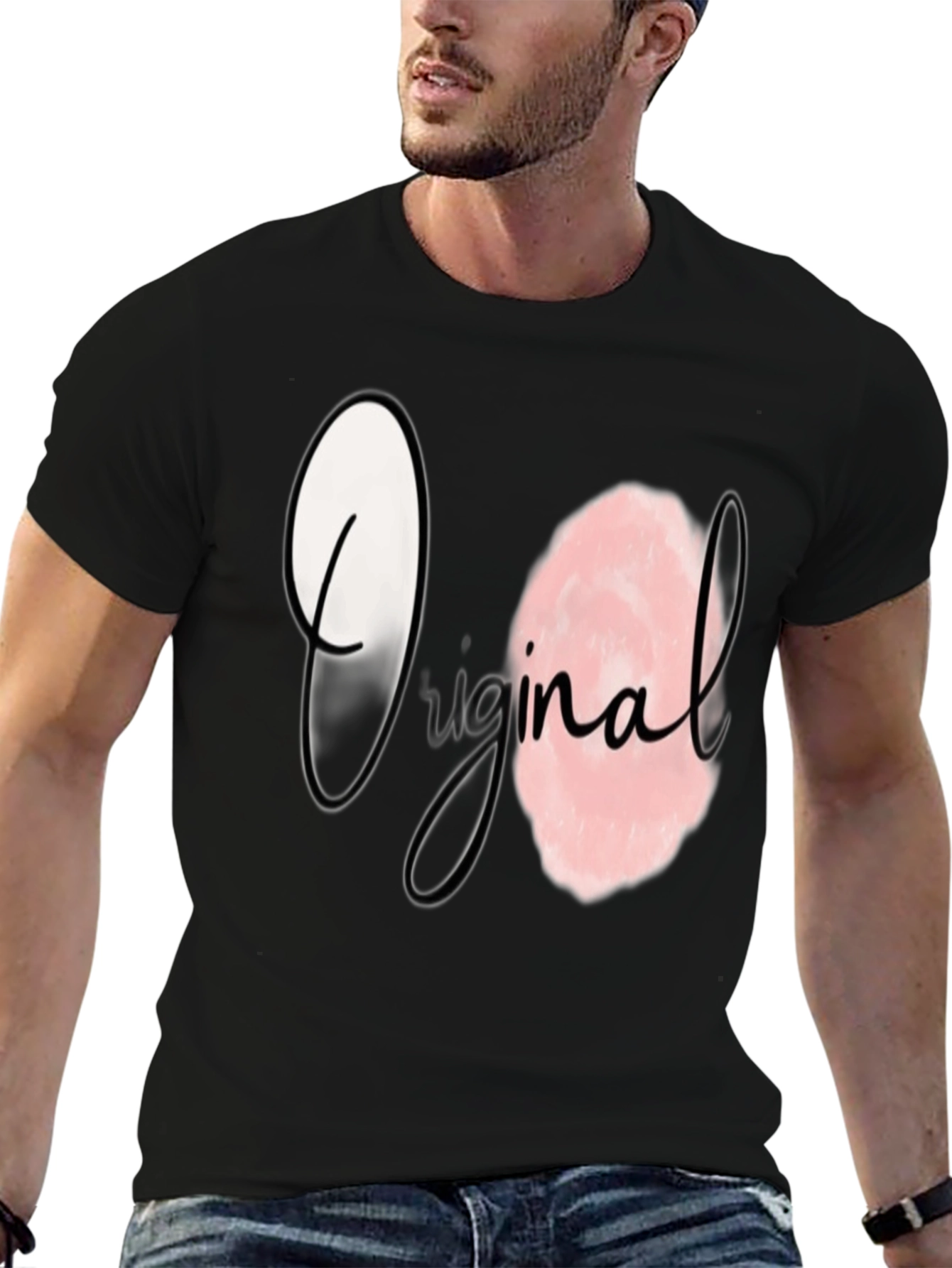 Original Graphic Print Black T-Shirt