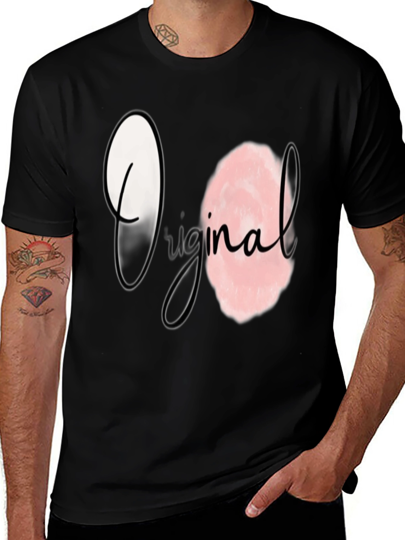 Original Graphic Print Black T-Shirt