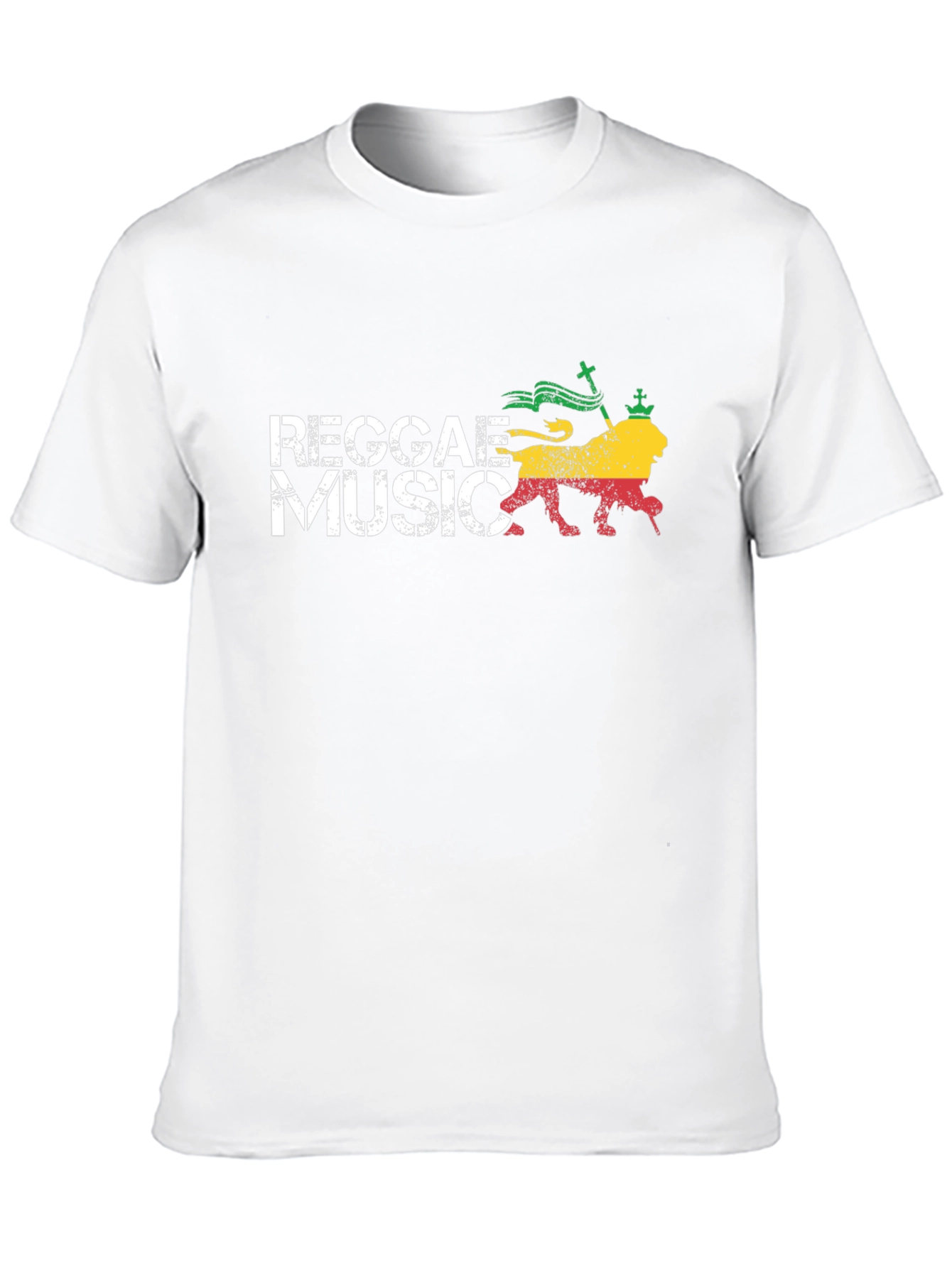 Reggae Music Lion Graphic T-Shirt