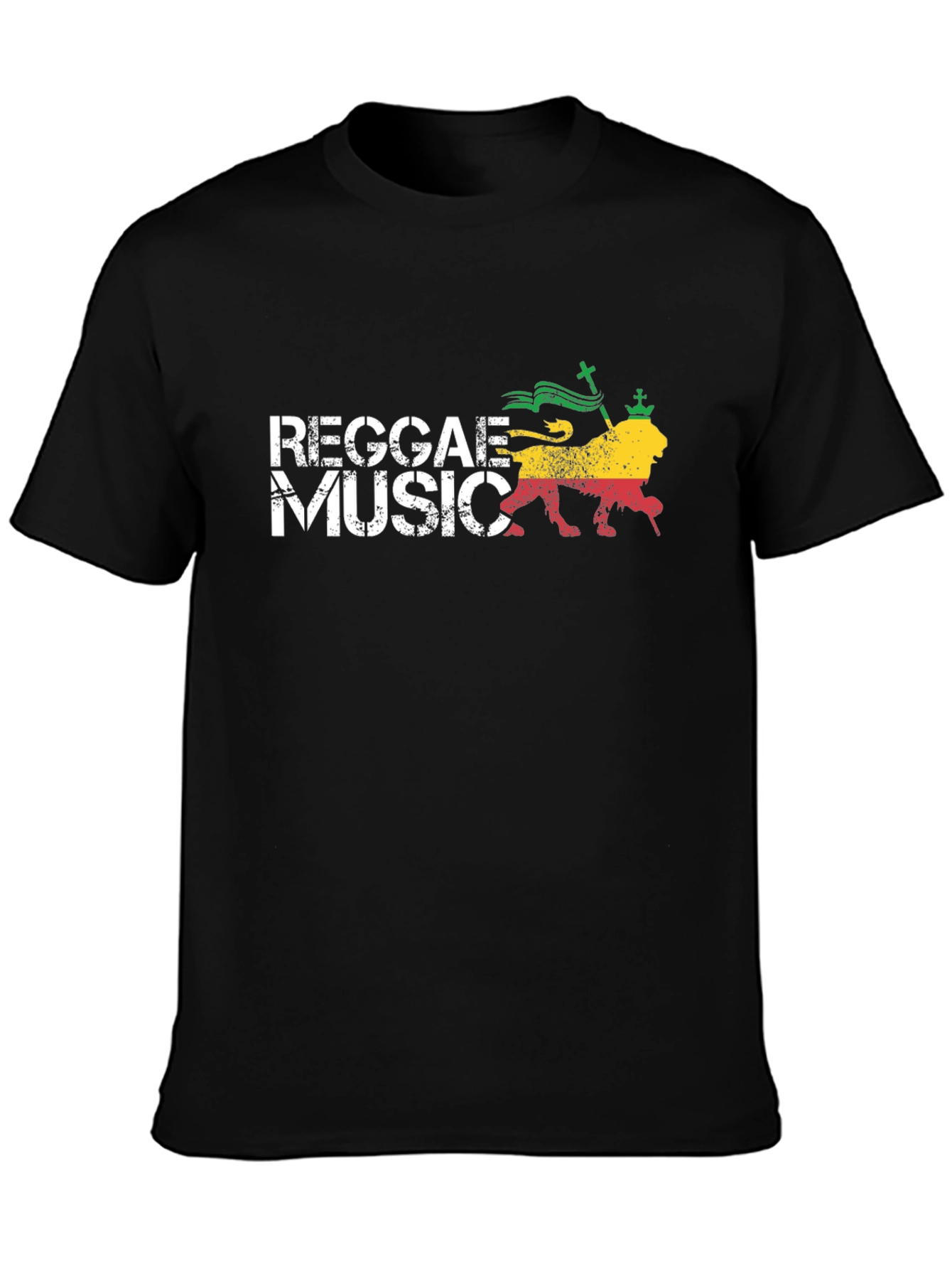 Reggae Music Lion Graphic T-Shirt