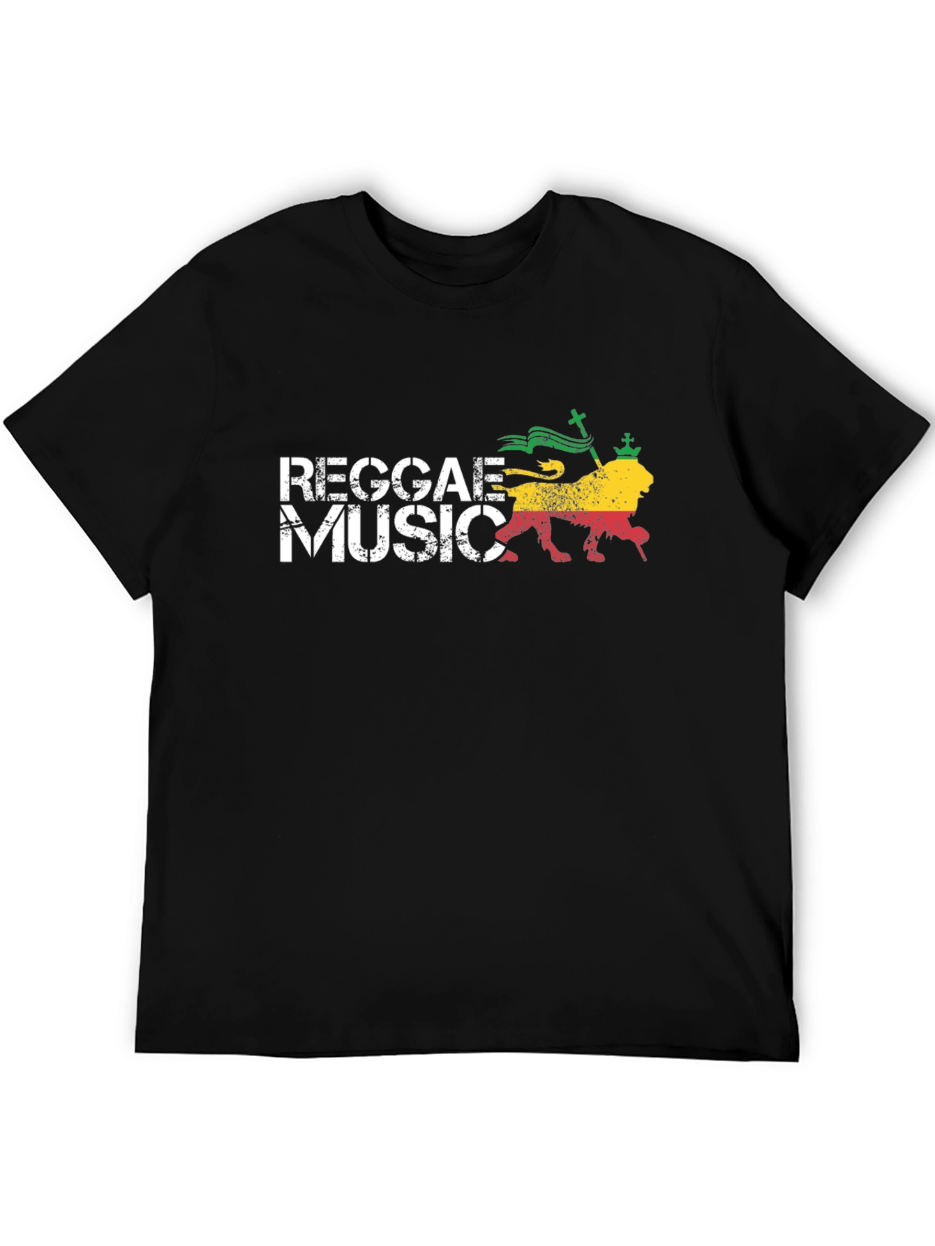 Reggae Music Lion Graphic T-Shirt