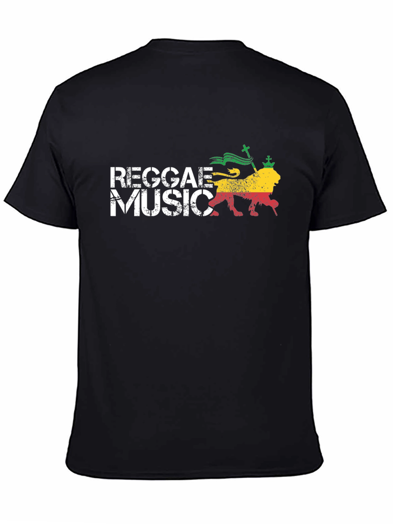 Reggae Music Lion Graphic T-Shirt