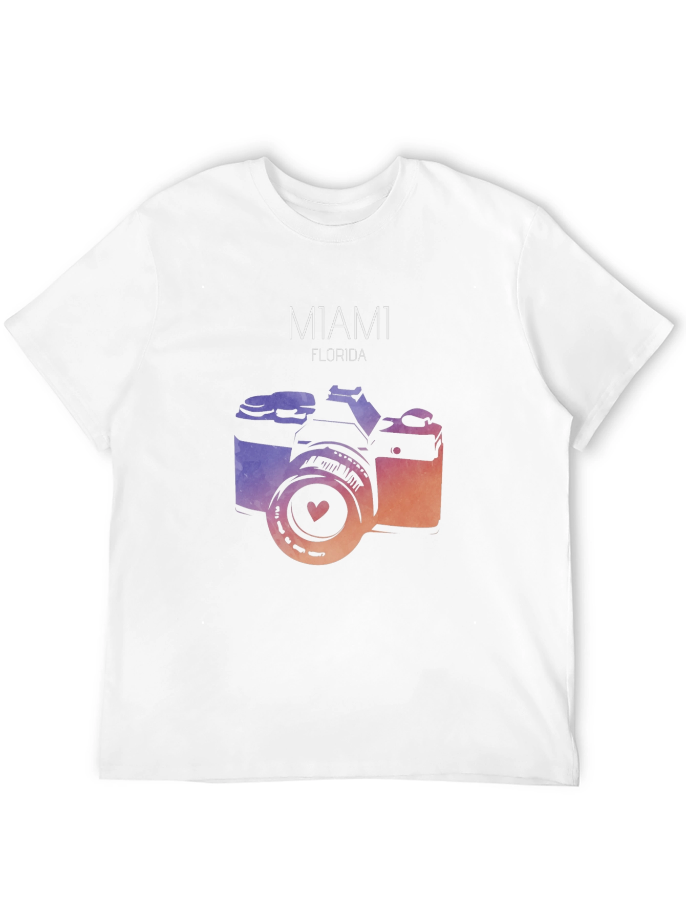 Miami Florida Camera Graphic T-Shirt