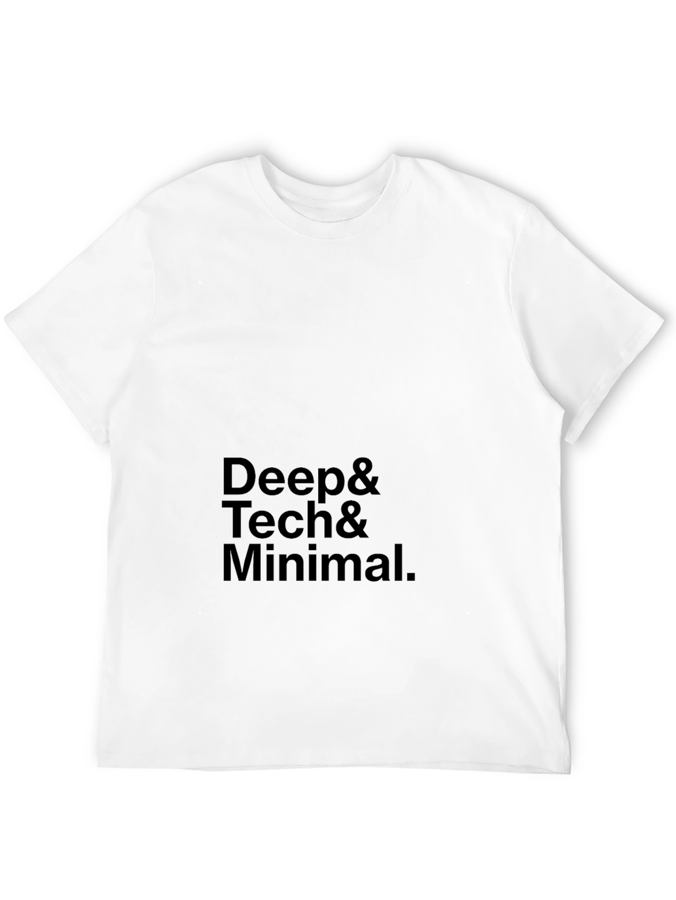 Deep Tech Minimalist Black T-Shirt