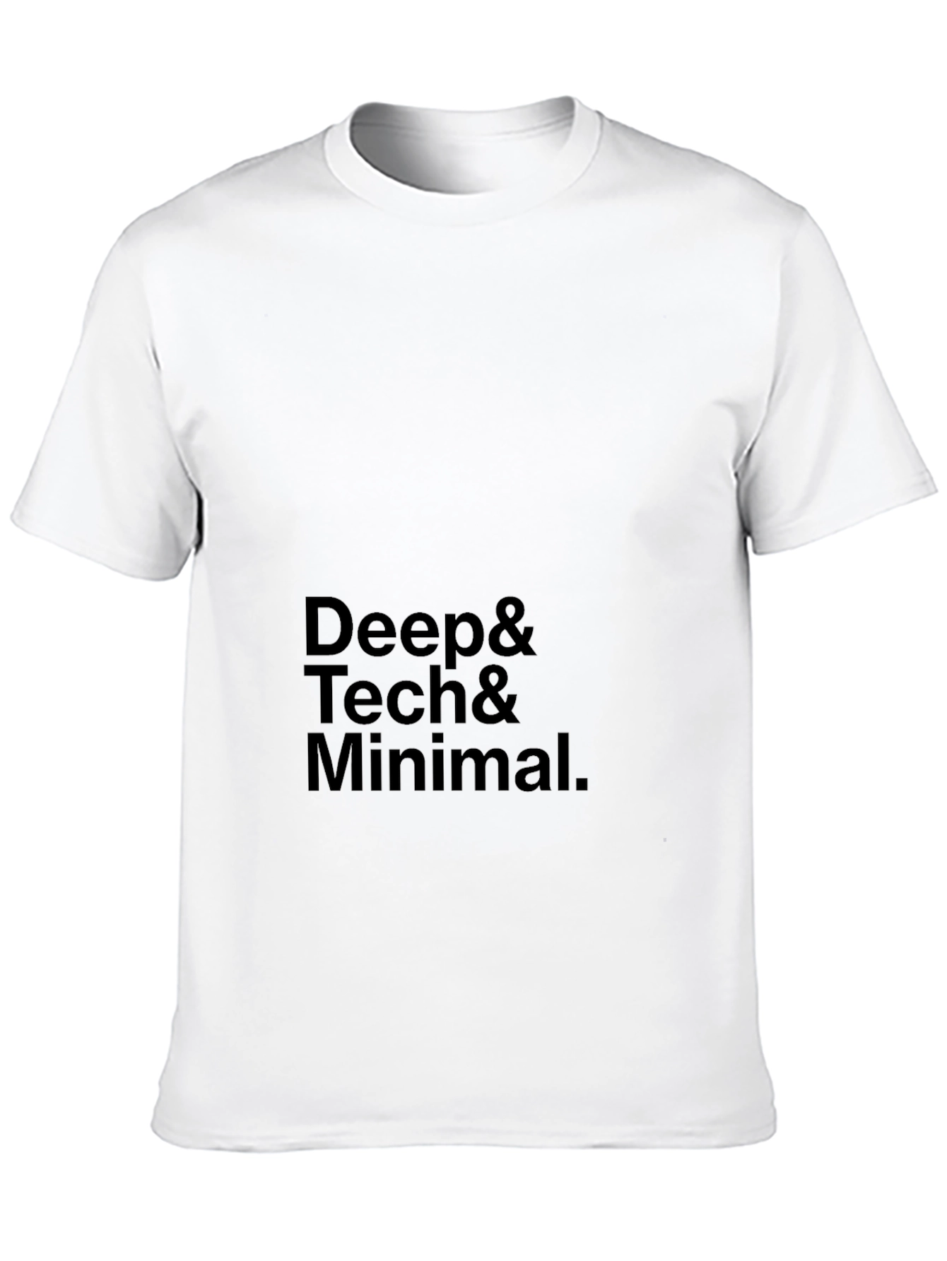 Deep Tech Minimalist Black T-Shirt