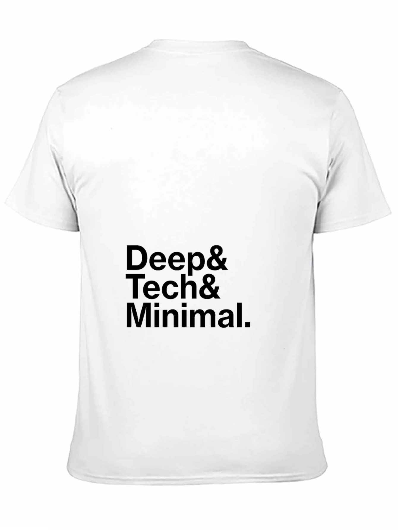 Deep Tech Minimalist Black T-Shirt