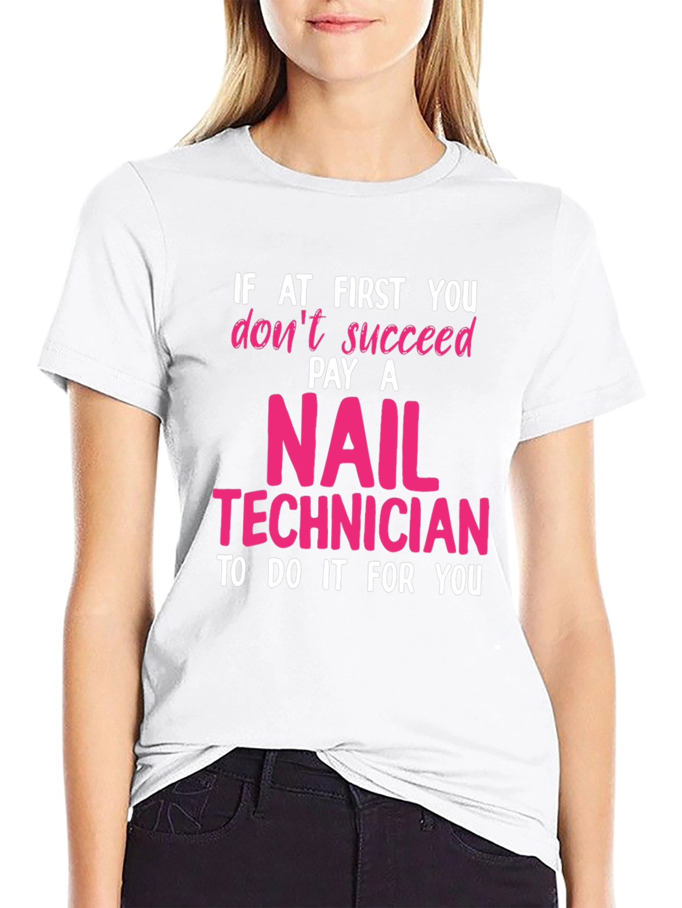 Nail Technician Funny Graphic T-Shirt