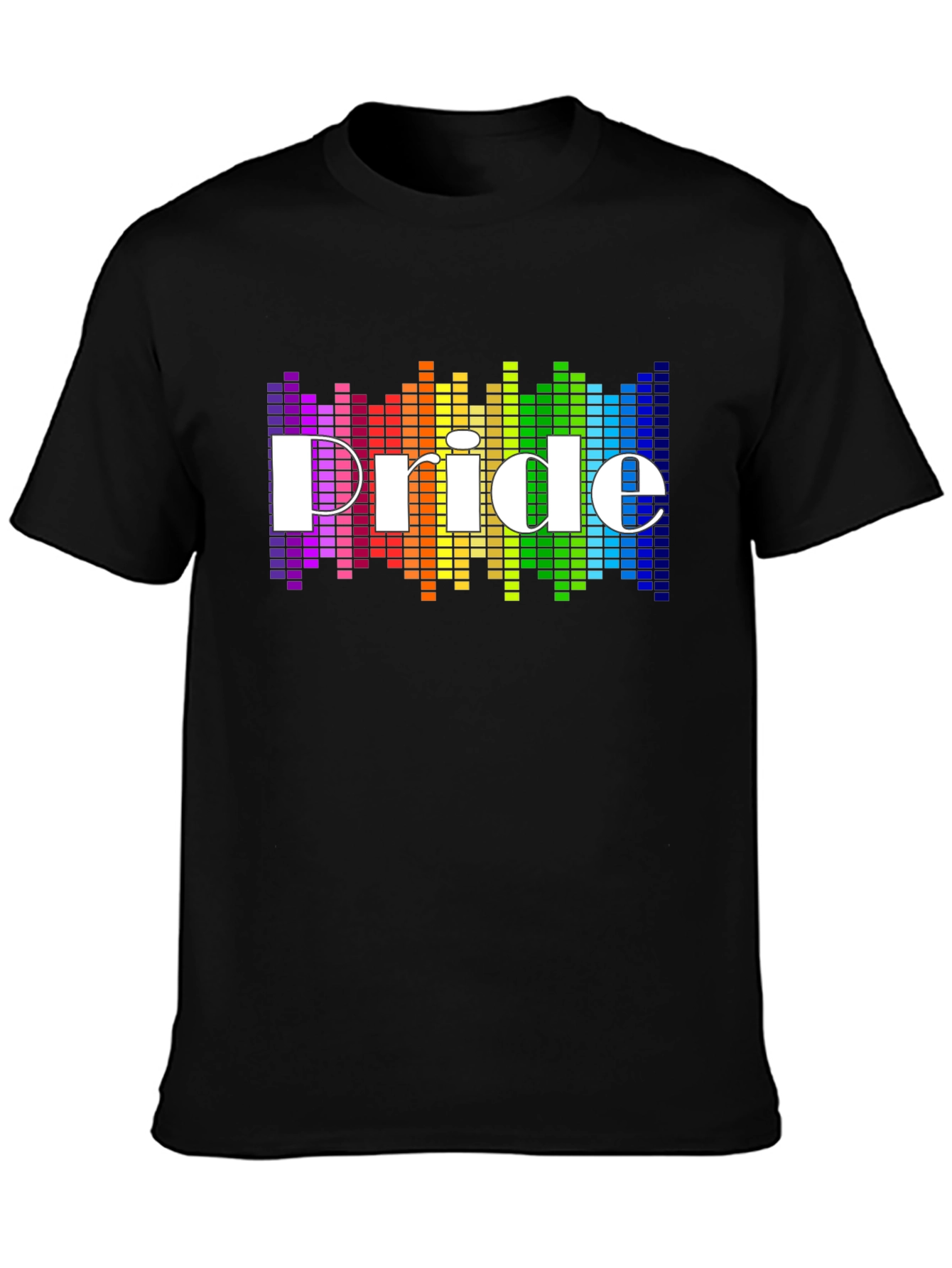 Pride LGBTQ+ Rainbow T-Shirt - Black
