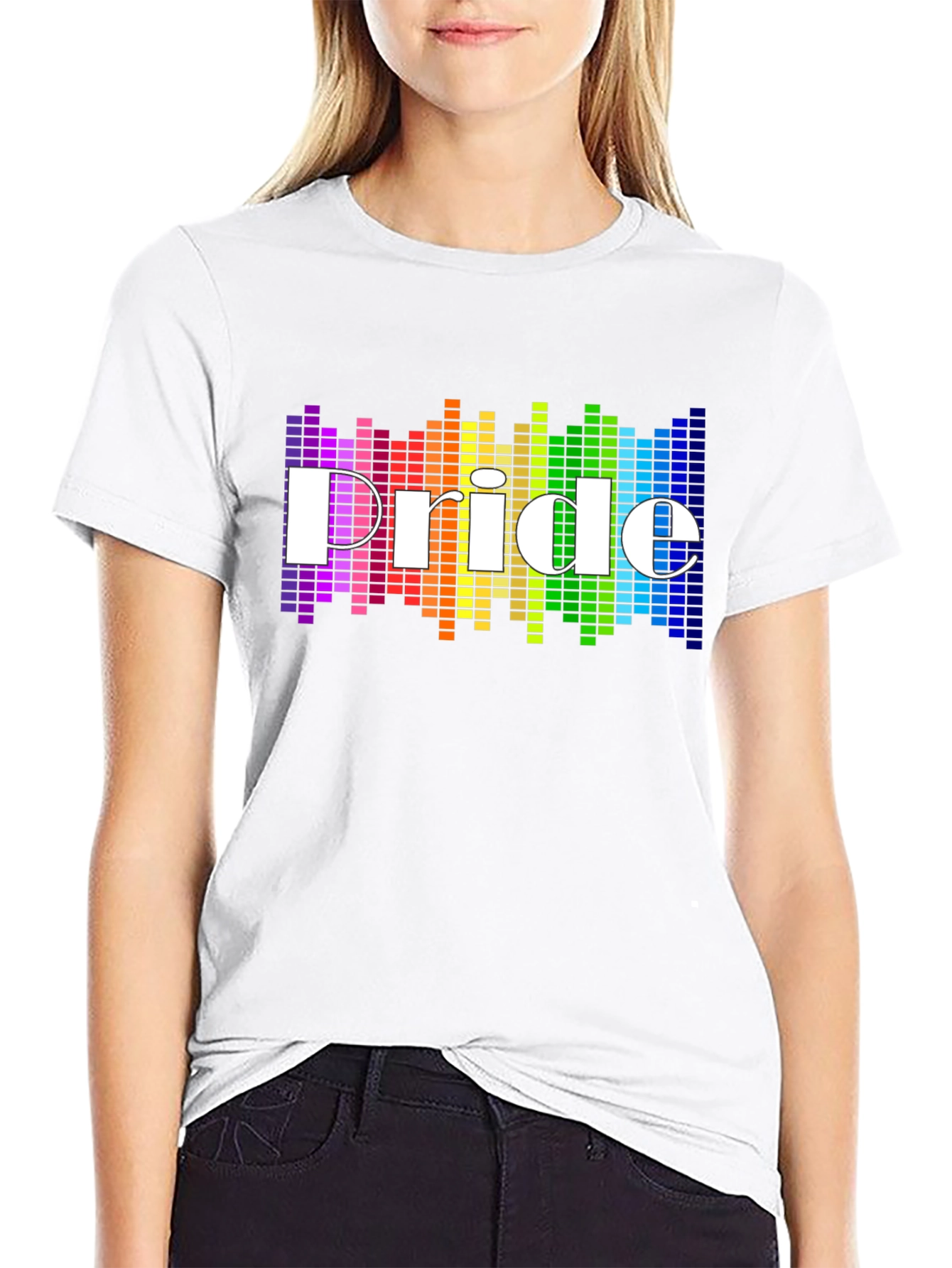 Pride LGBTQ+ Rainbow T-Shirt - Black