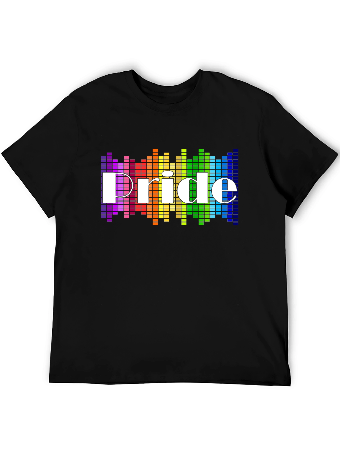 Pride LGBTQ+ Rainbow T-Shirt - Black