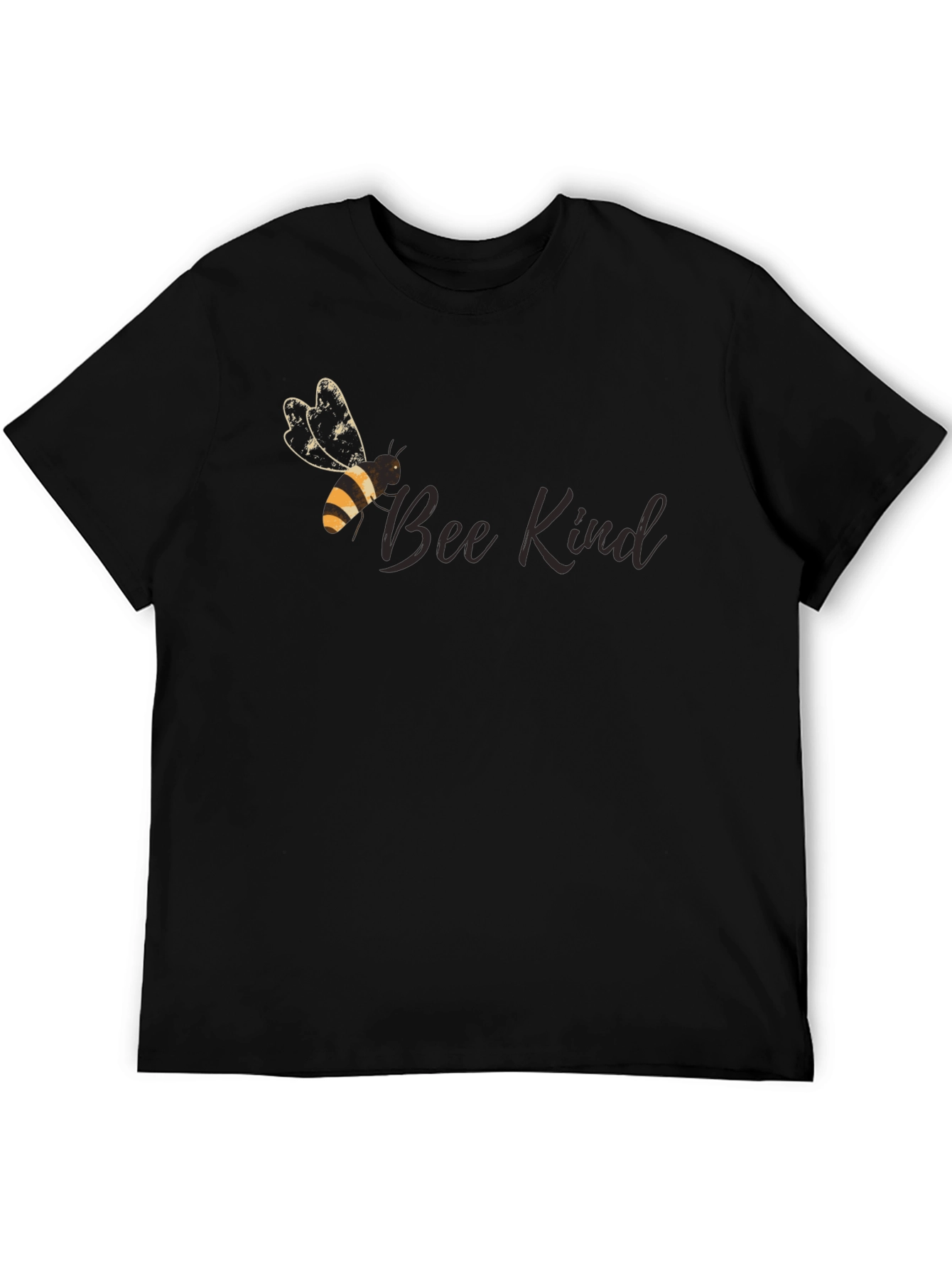 Bee Kind Graphic Tee - Black Cotton Comfort