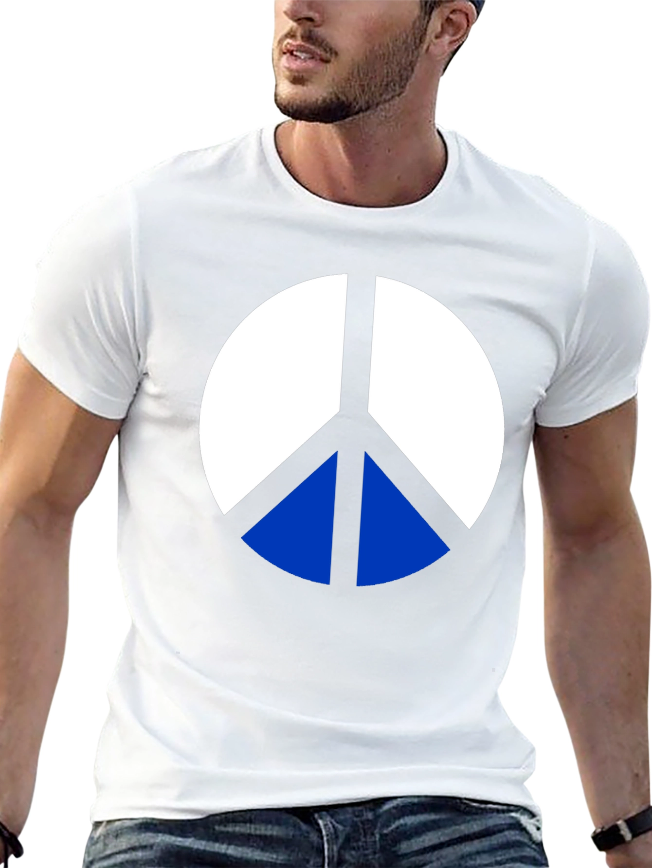 Peace Sign Graphic Tee - Classic Black T-Shirt