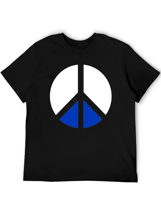 Peace Sign Graphic Tee - Classic Black T-Shirt