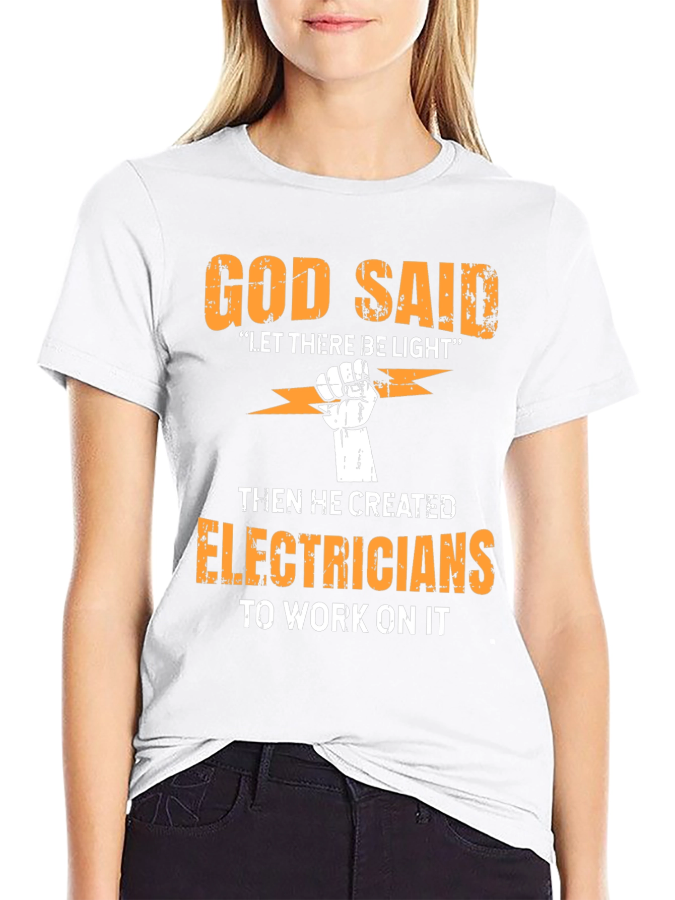 God Said Electrician T-Shirt