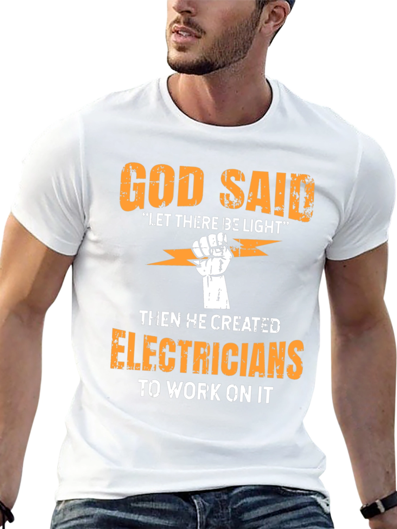 God Said Electrician T-Shirt
