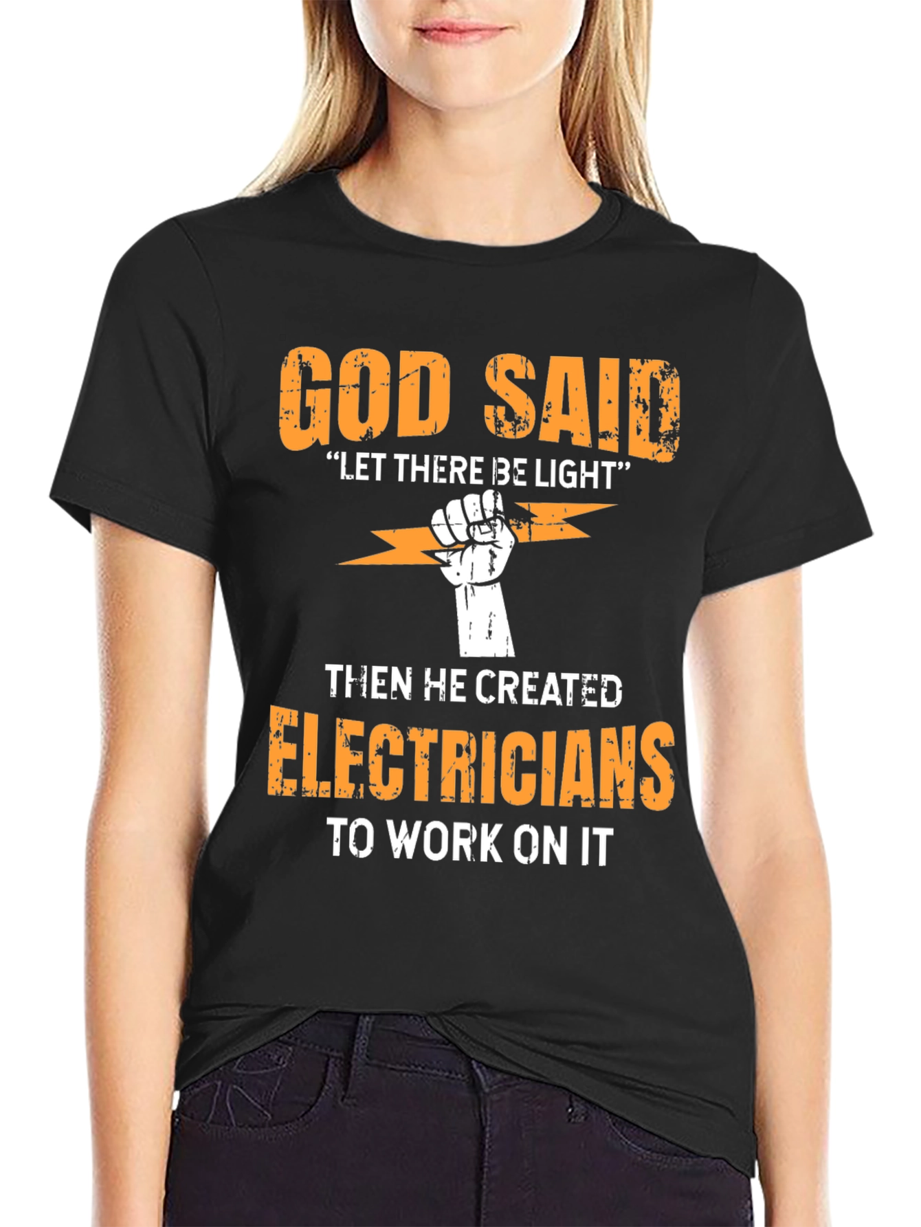 God Said Electrician T-Shirt
