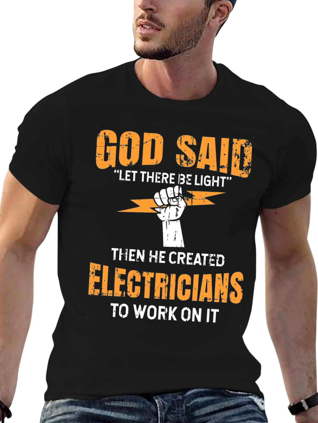 God Said Electrician T-Shirt