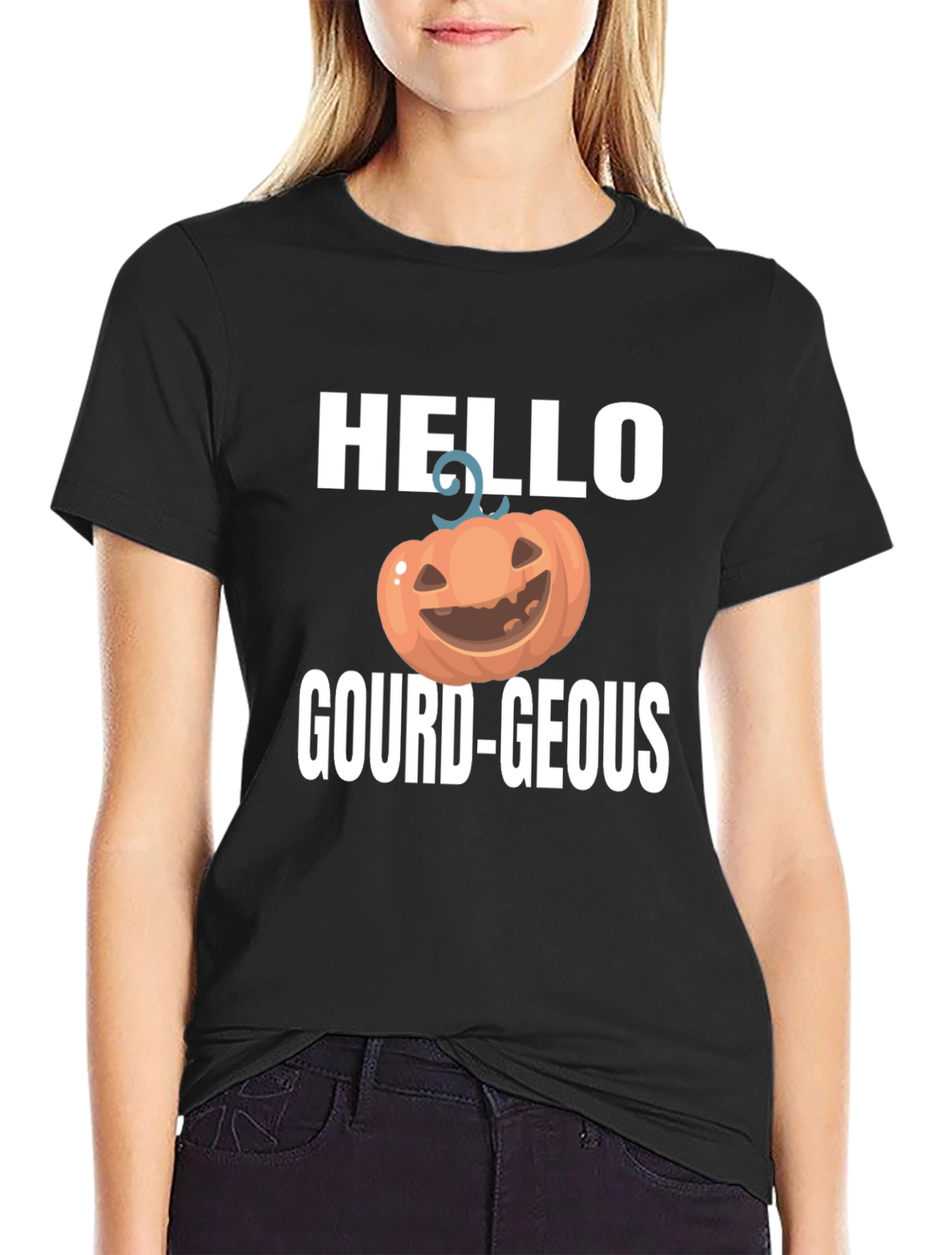 Hello Gourd-Geous Halloween T-Shirt