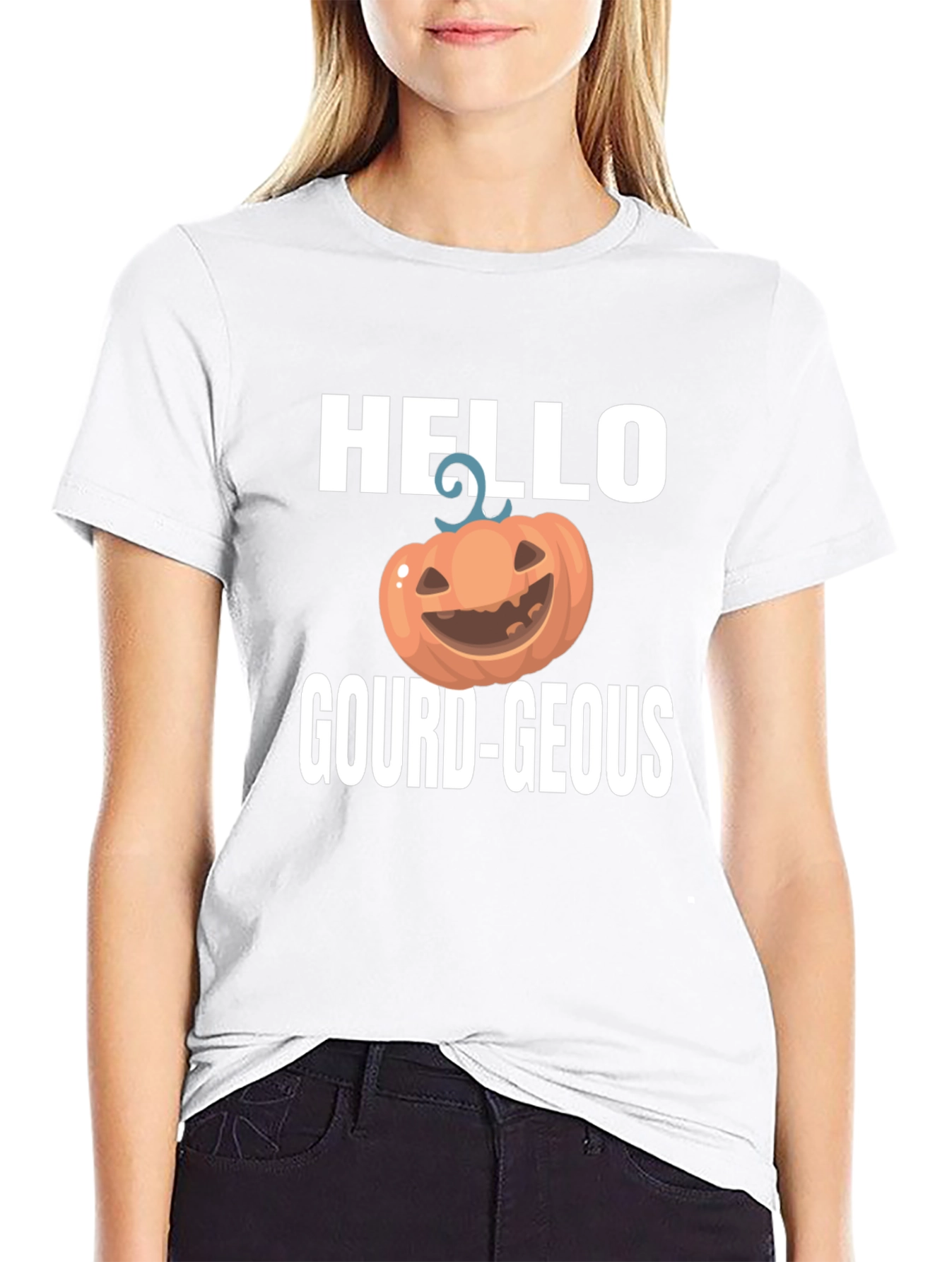 Hello Gourd-Geous Halloween T-Shirt