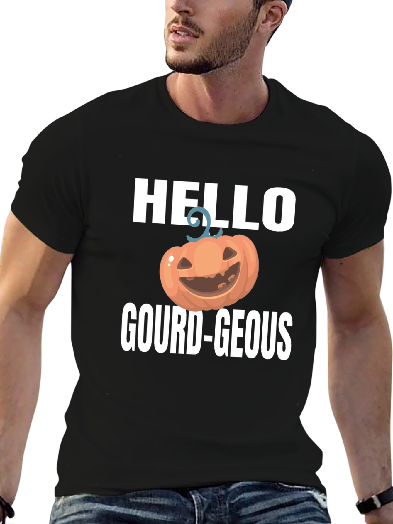 Hello Gourd-Geous Halloween T-Shirt