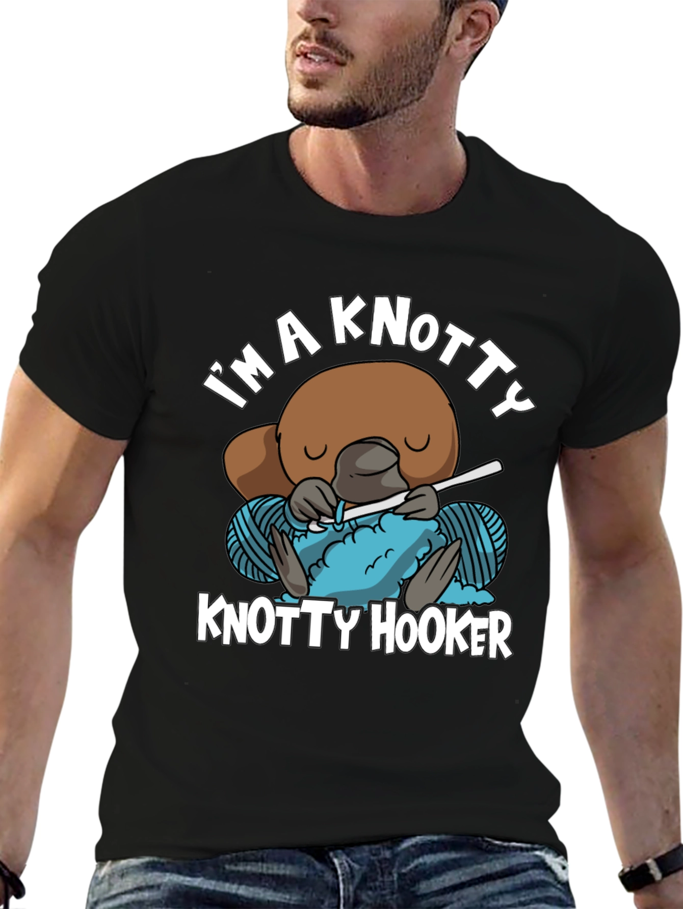 Knotty Hooker T-Shirt - Funny Crochet Tee