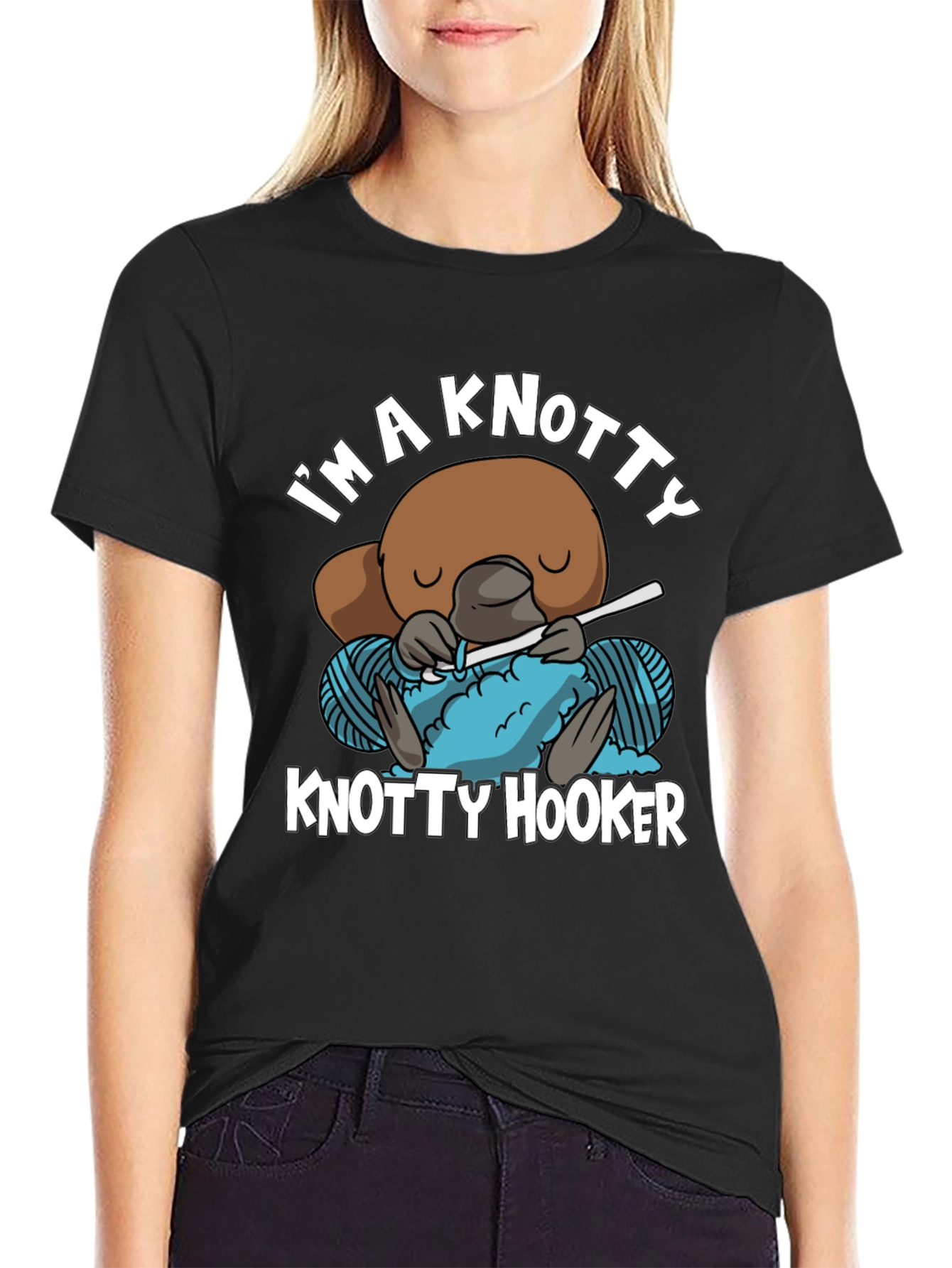 Knotty Hooker T-Shirt - Funny Crochet Tee