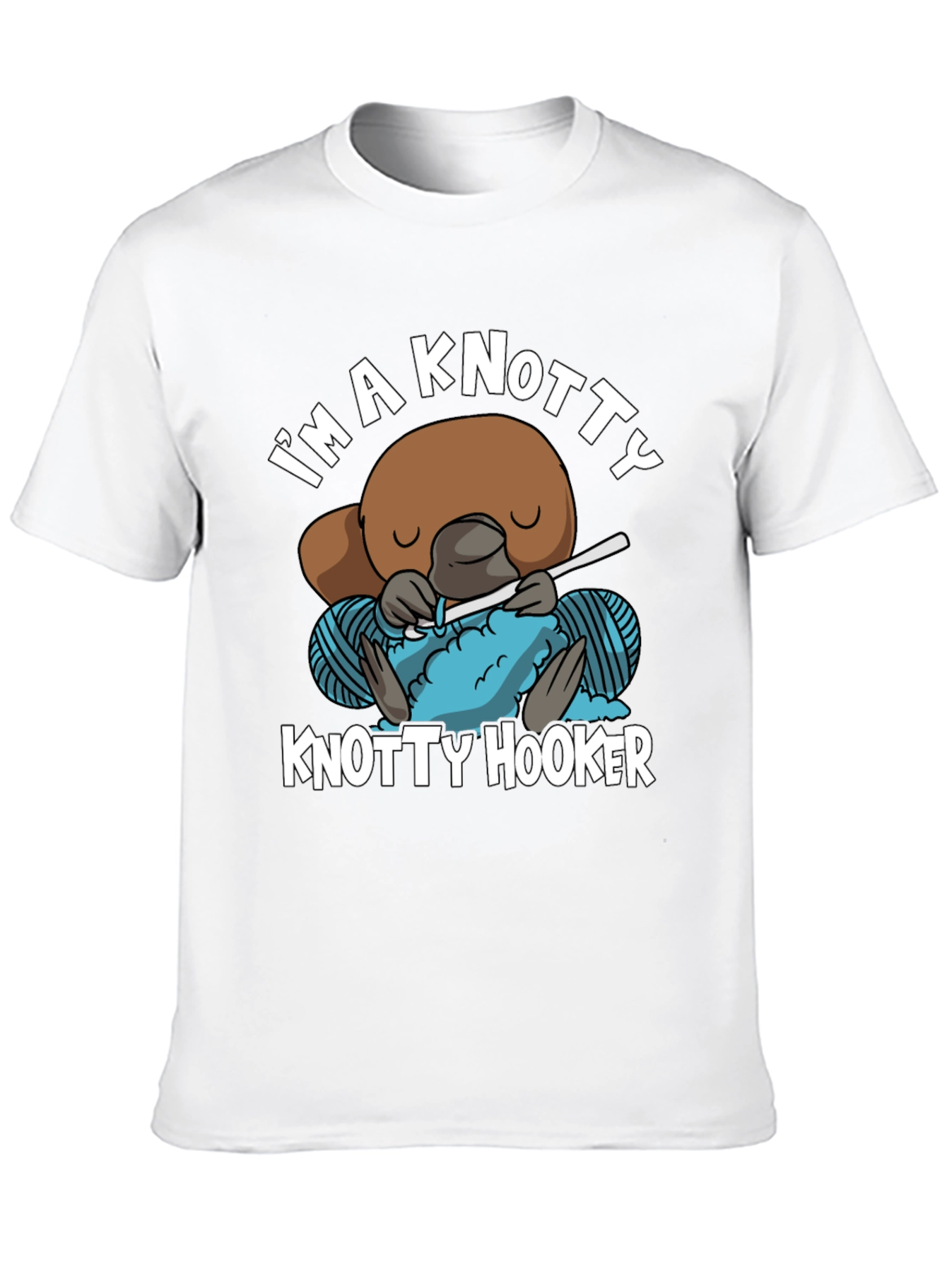 Knotty Hooker T-Shirt - Funny Crochet Tee