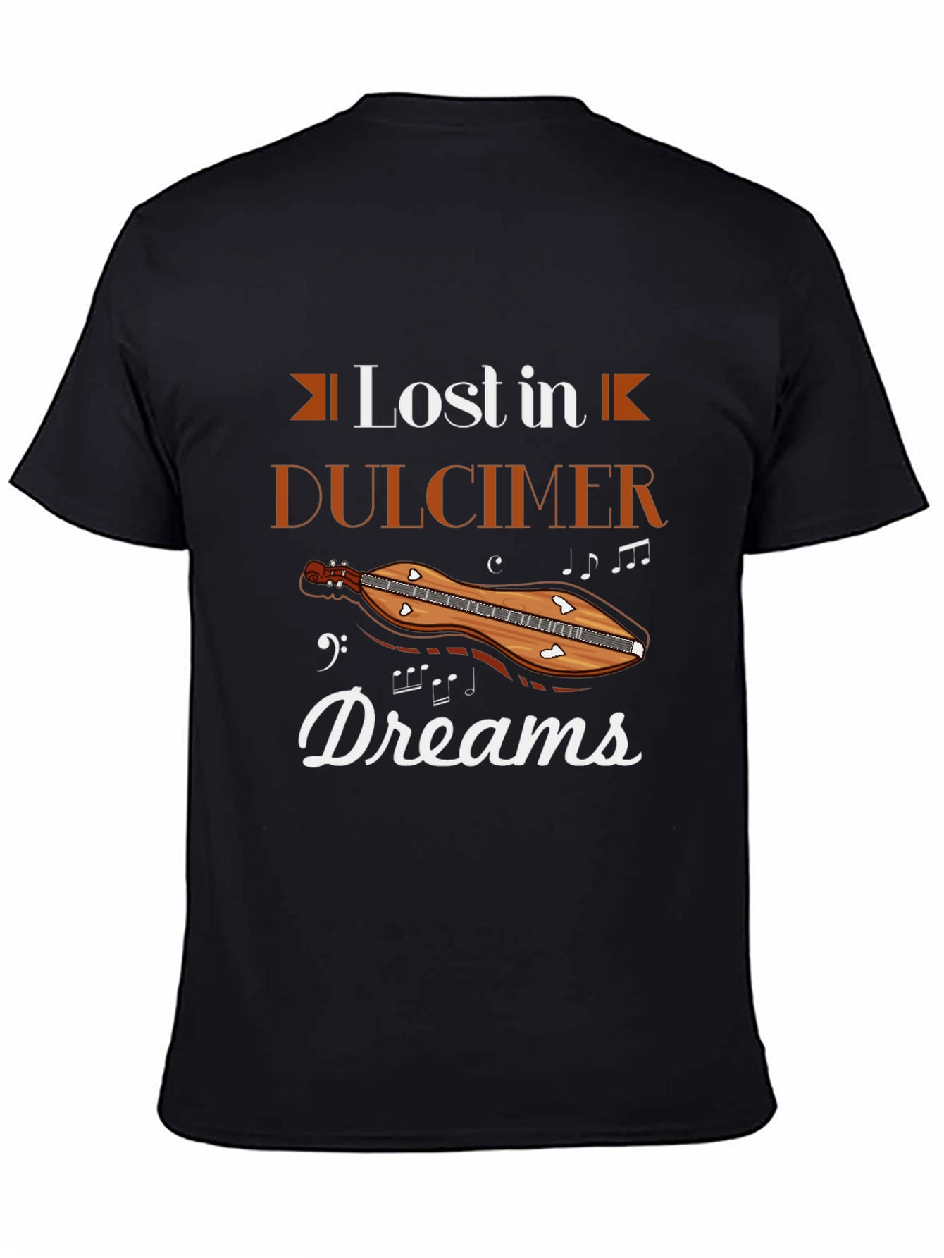 Lost in Dulcimer Dreams Black T-Shirt