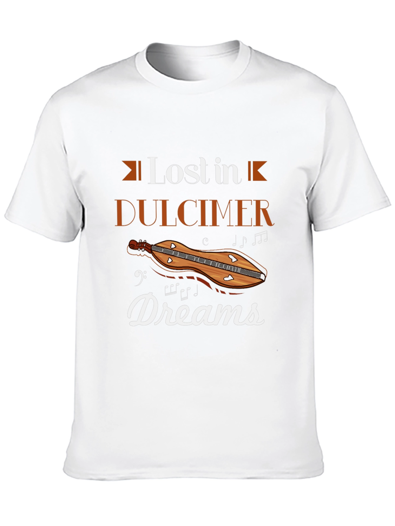 Lost in Dulcimer Dreams Black T-Shirt