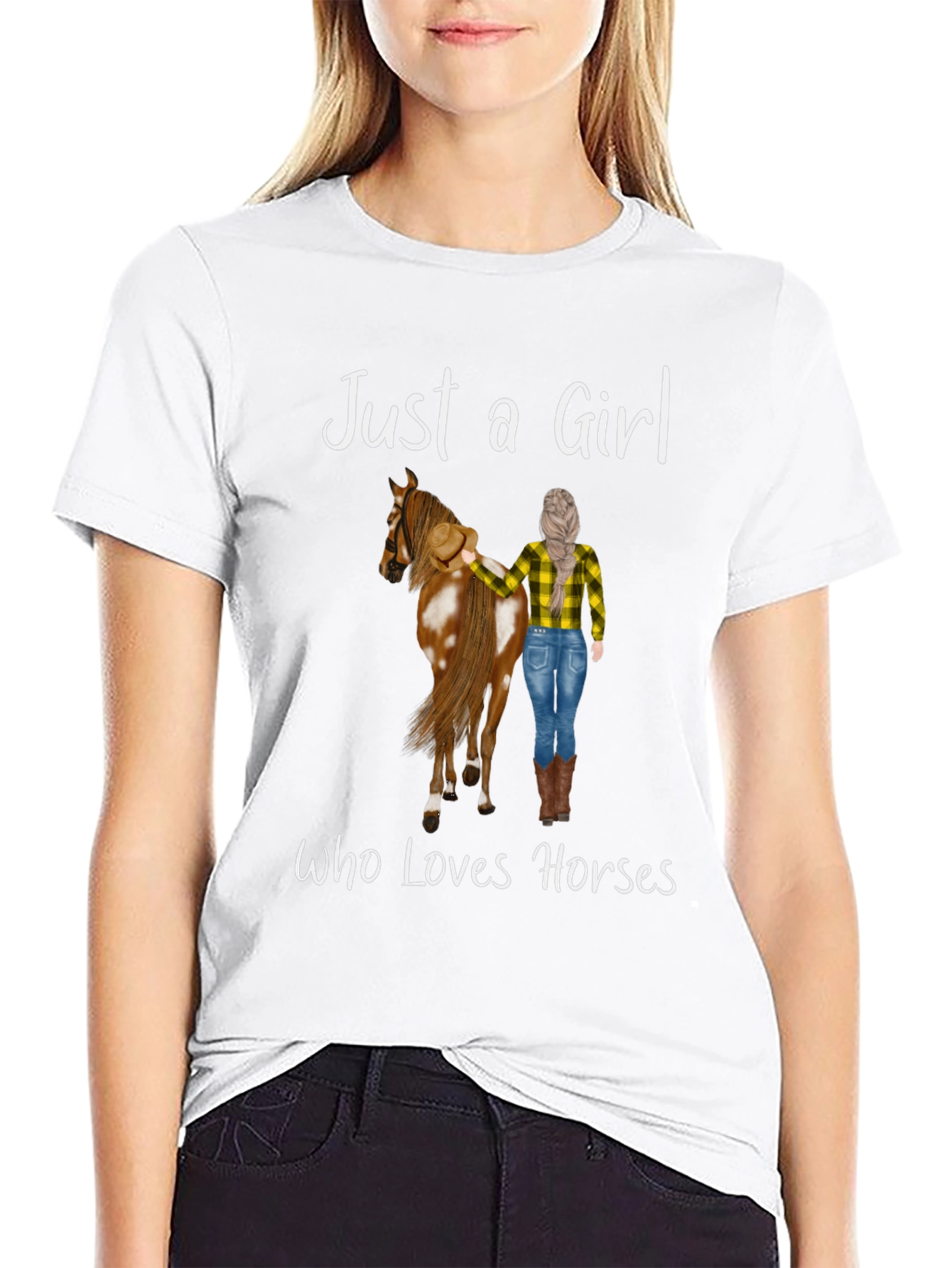 Just A Girl Who Loves Horses Graphic Tee