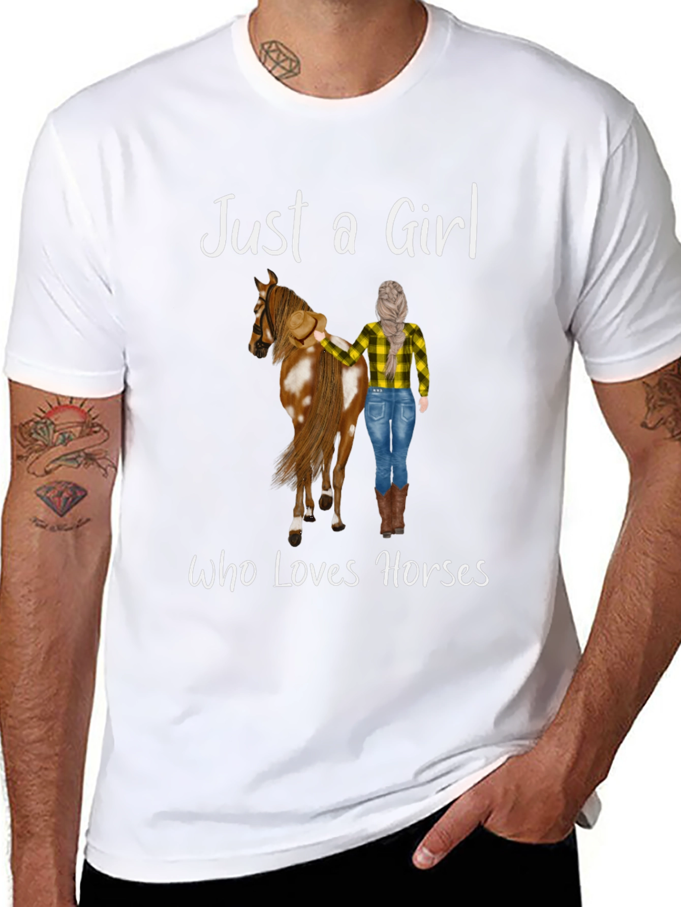 Just A Girl Who Loves Horses Graphic Tee