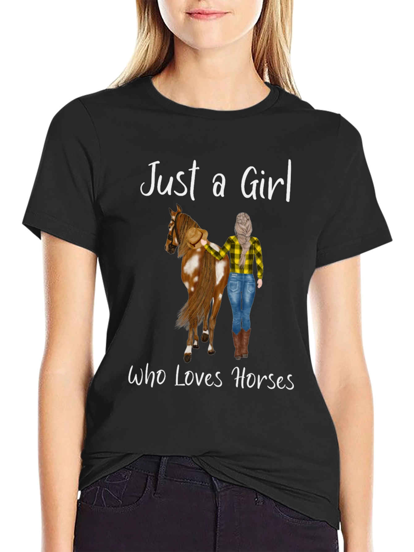 Just A Girl Who Loves Horses Graphic Tee