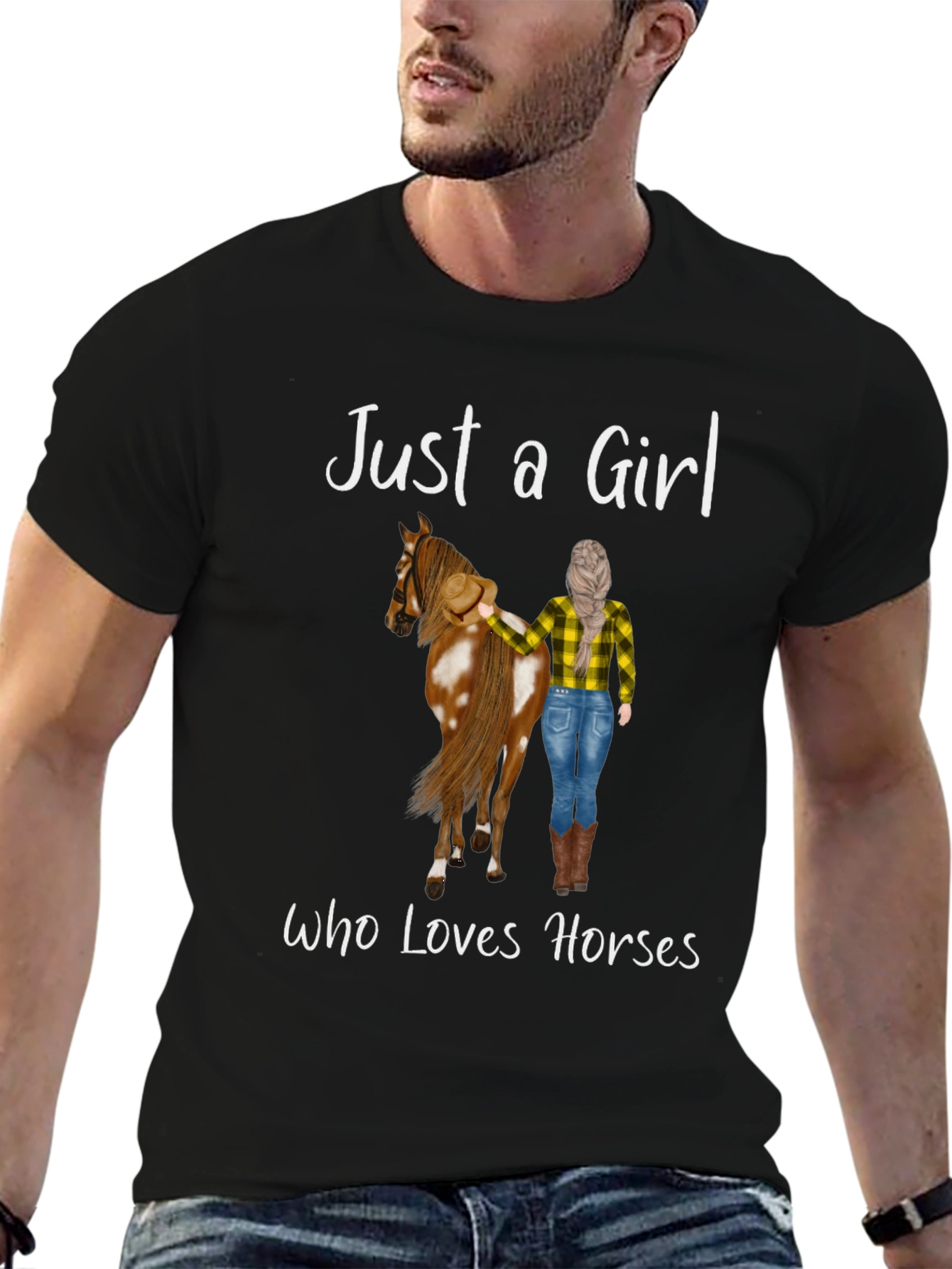 Just A Girl Who Loves Horses Graphic Tee