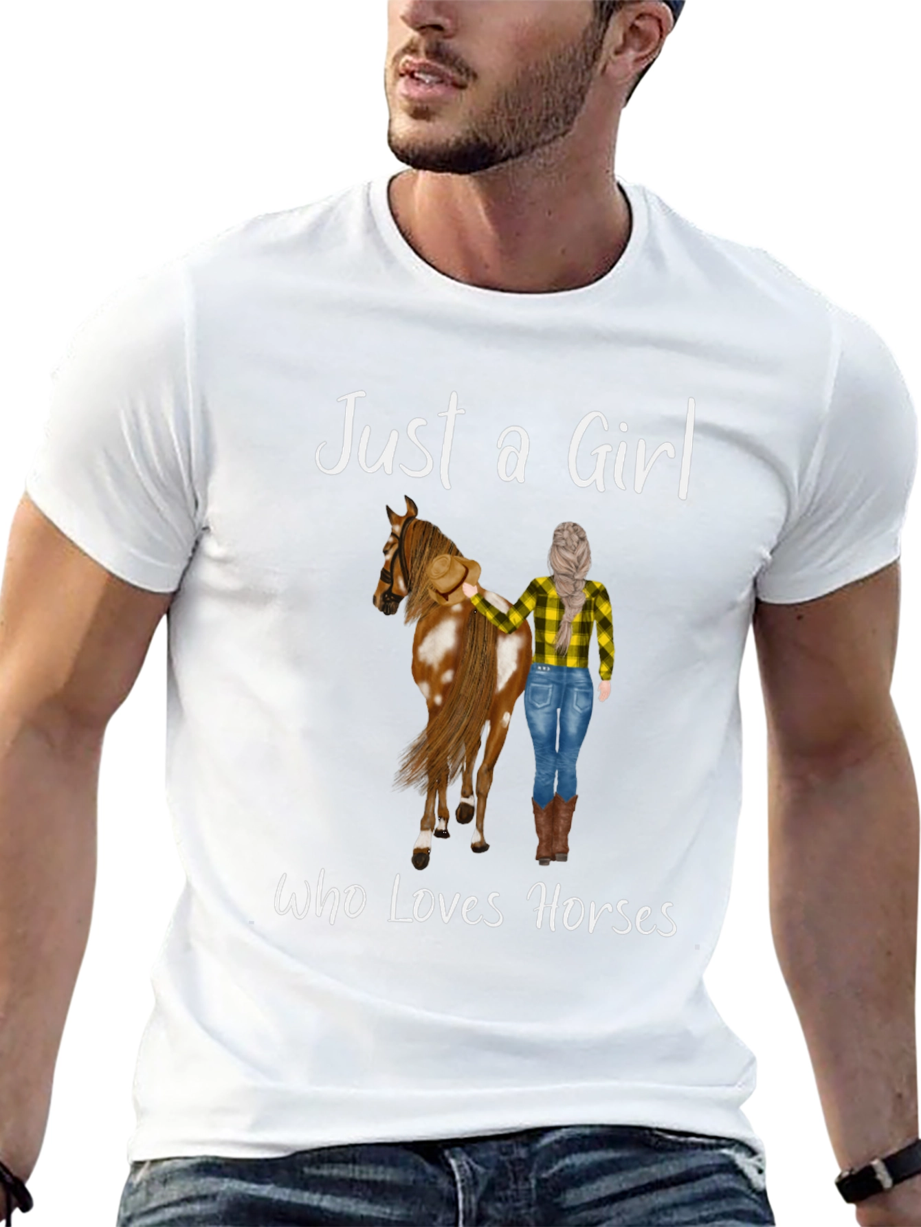 Just A Girl Who Loves Horses Graphic Tee