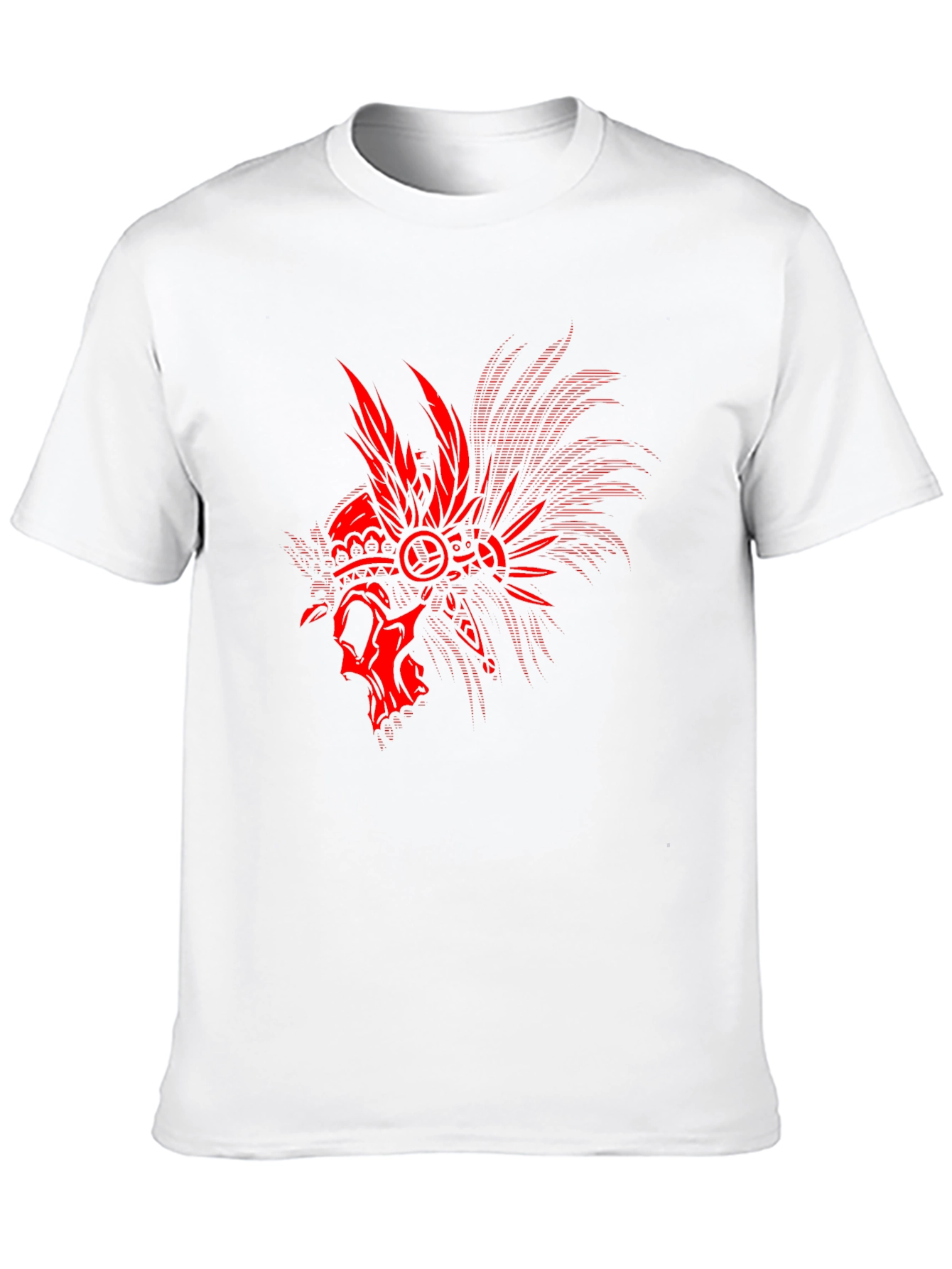 Skull Headdress Graphic Tee - Black