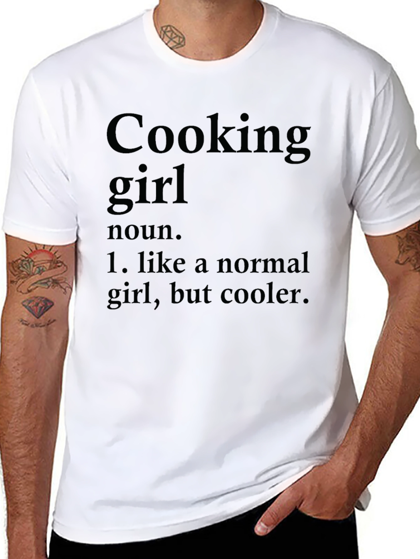 Cooking Girl Definition T-Shirt - Cool Chef Tee