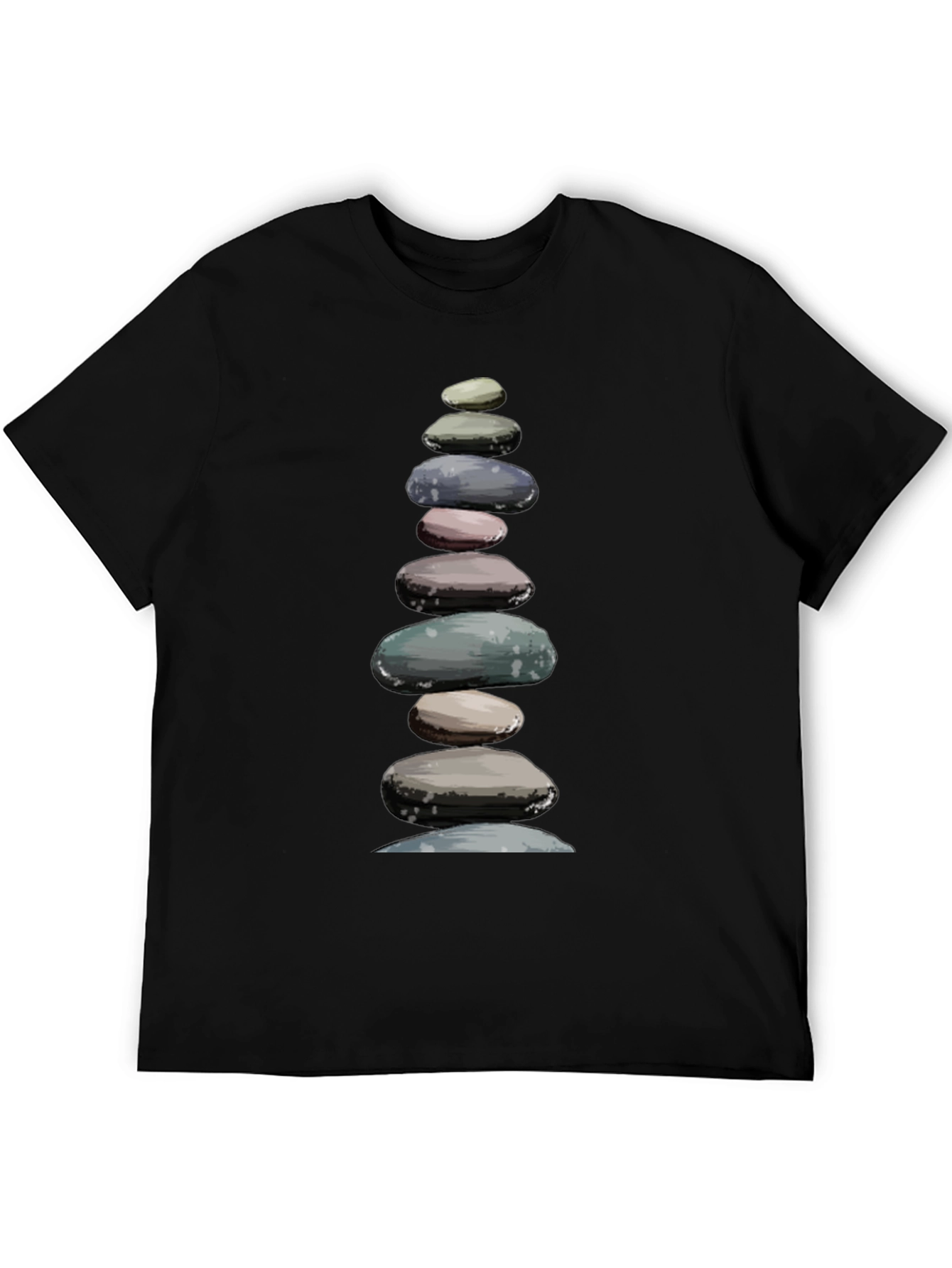 Stacked Stones T-Shirt - Zen Balance Design