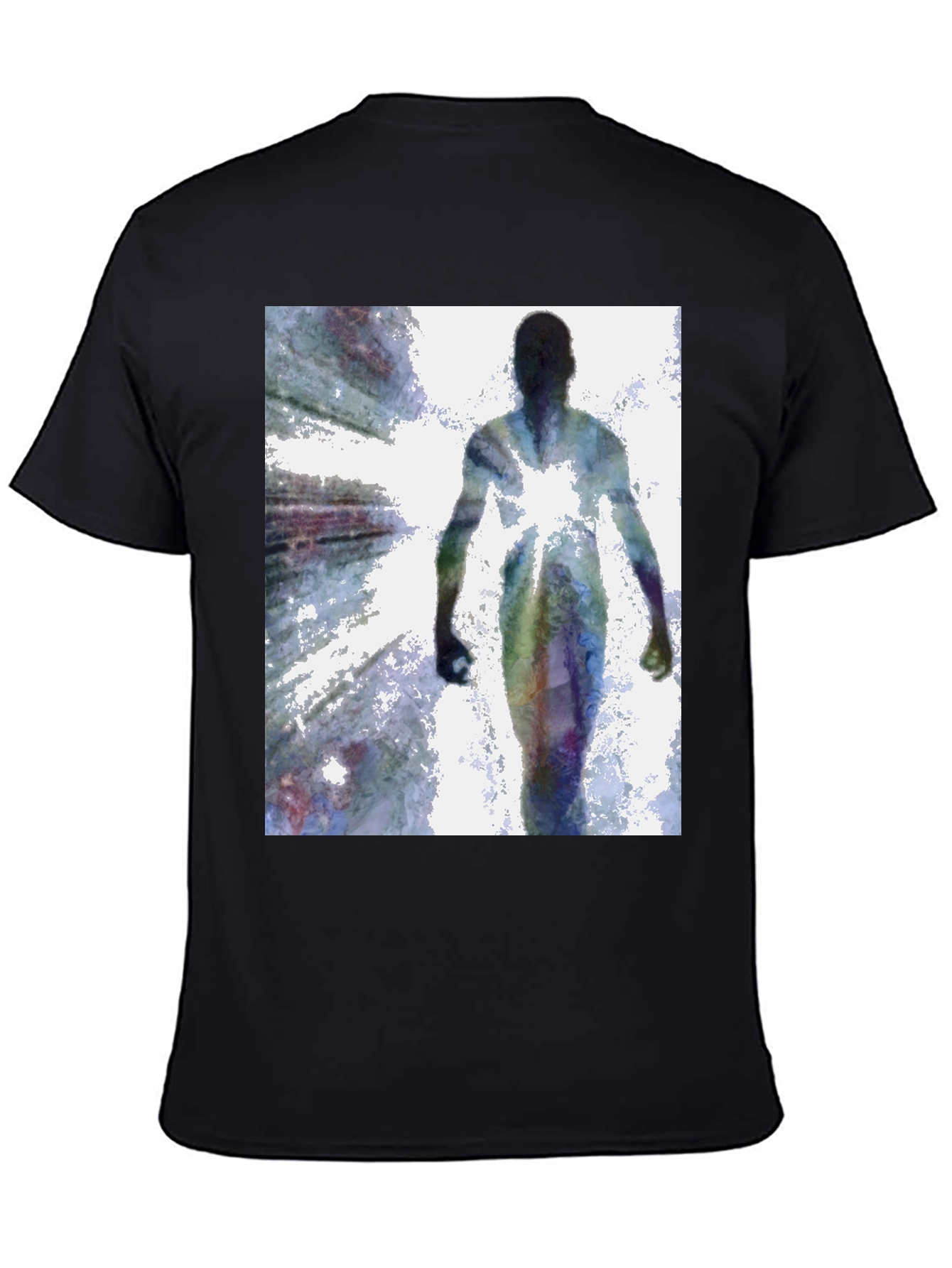 Abstract Figure Black T-Shirt