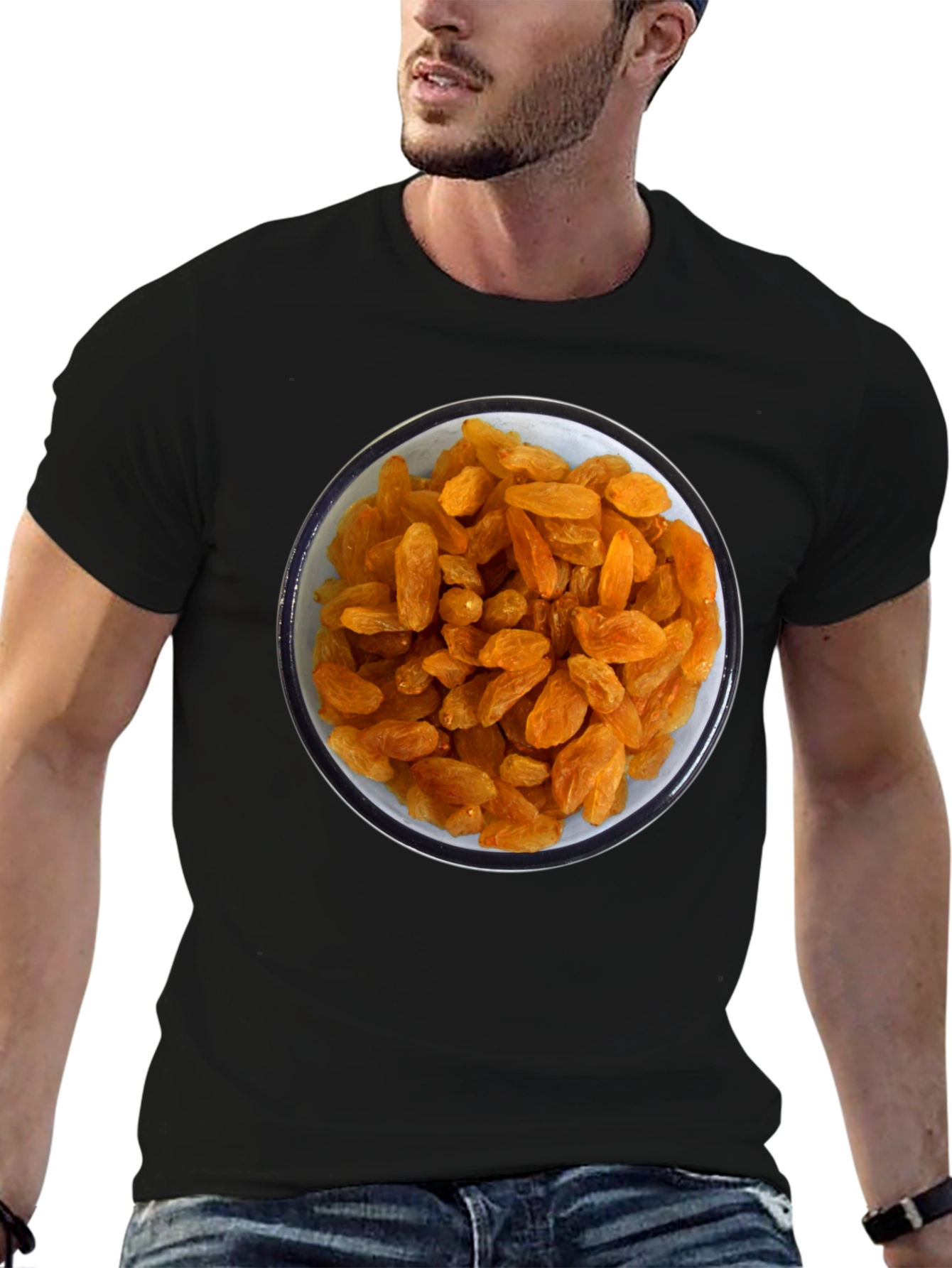 Raisin Bowl Graphic Tee - Unique Foodie T-Shirt