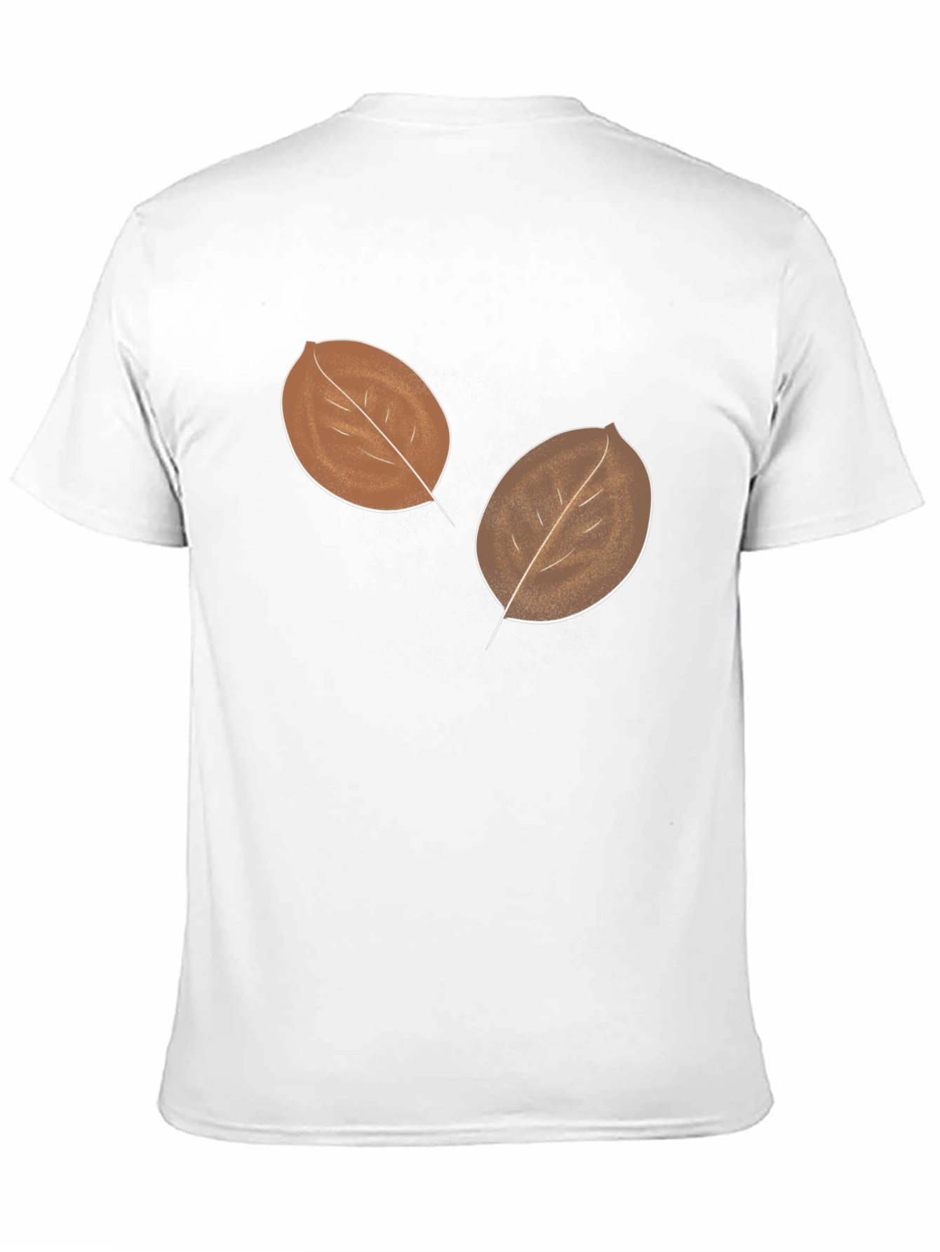 Mens Leaf Graphic Black T-Shirt